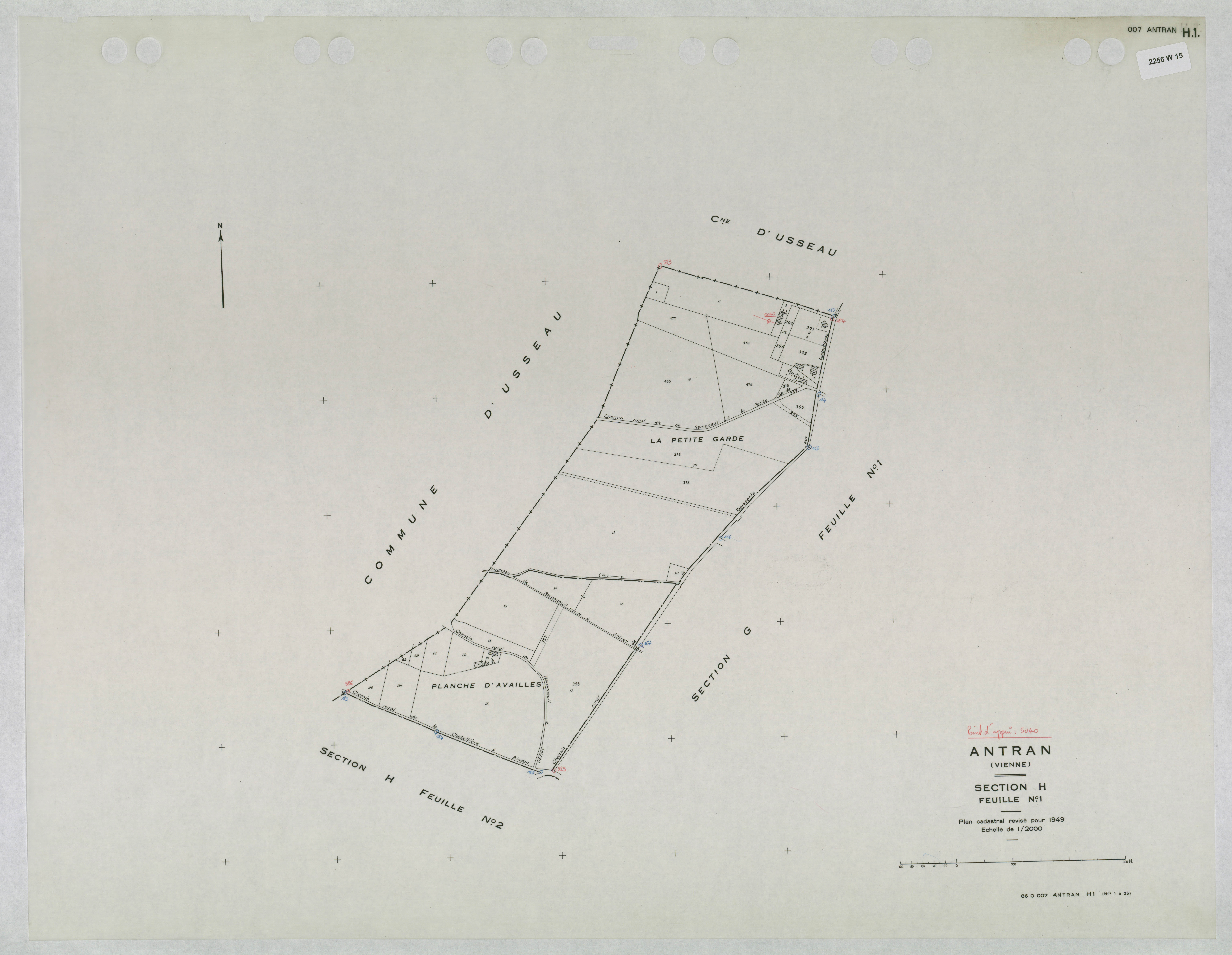 Antran - FRAD086_cadastre Plans mis à jour 