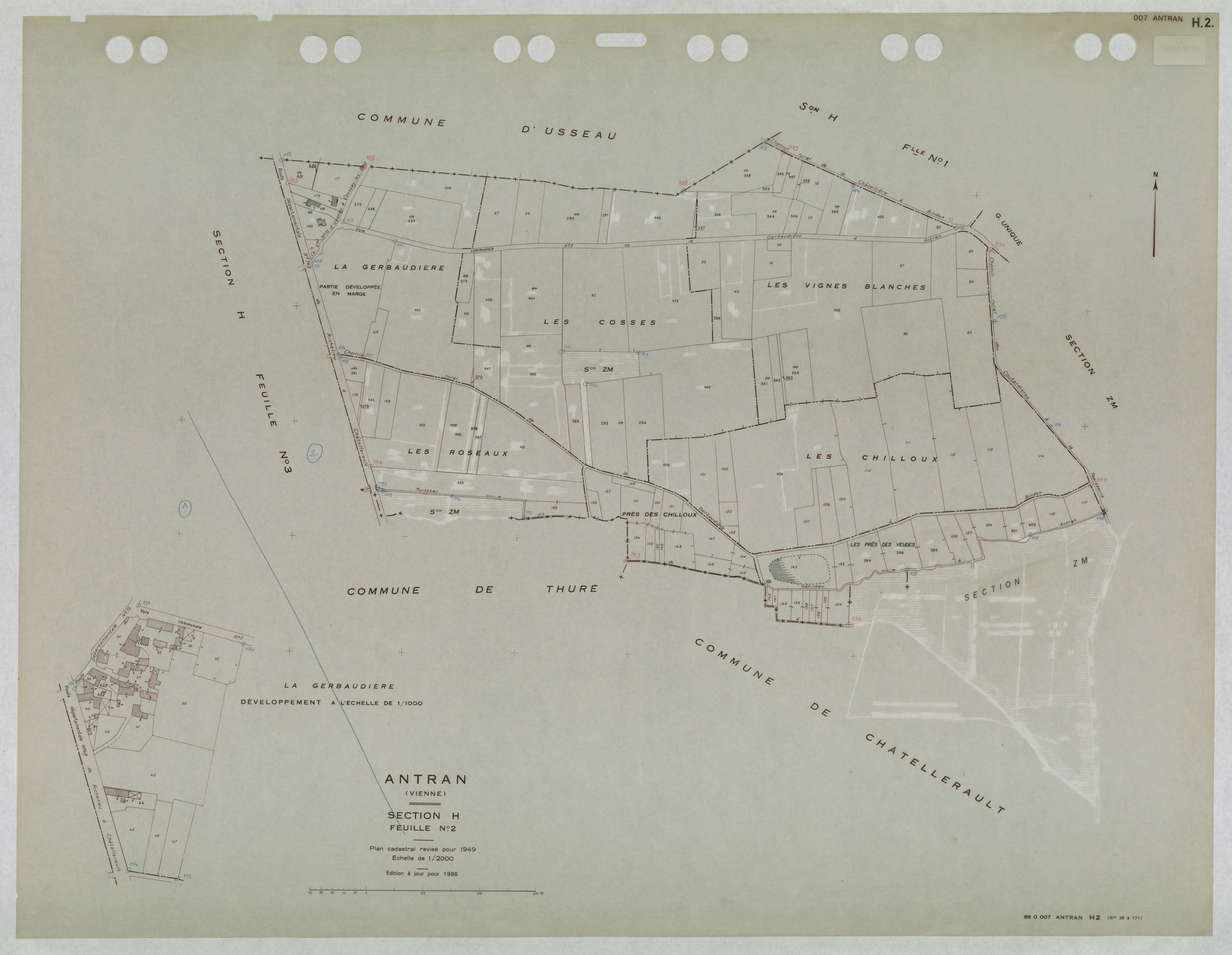 Antran - FRAD086_cadastre Plans mis à jour 