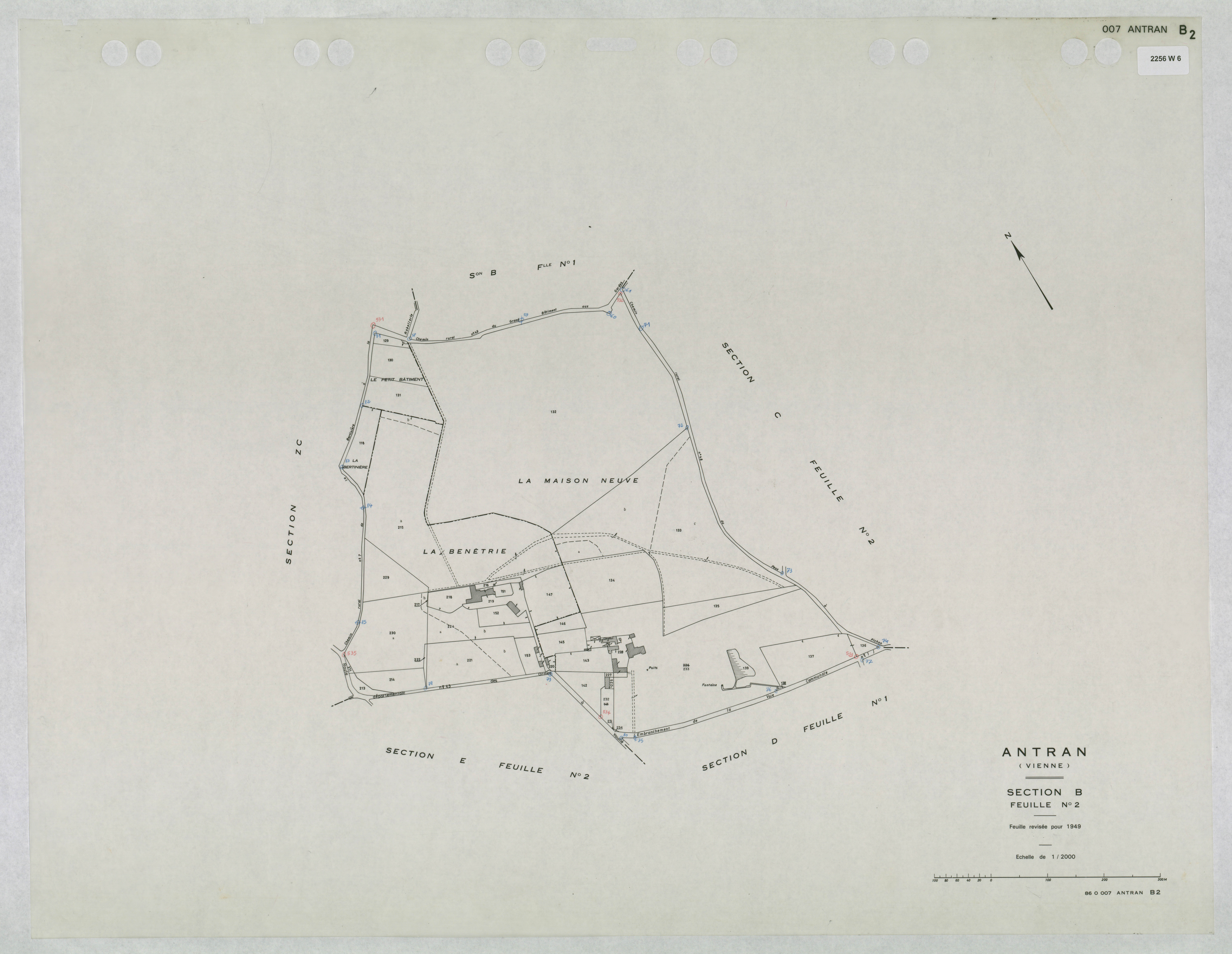 Antran - FRAD086_cadastre Plans mis à jour 