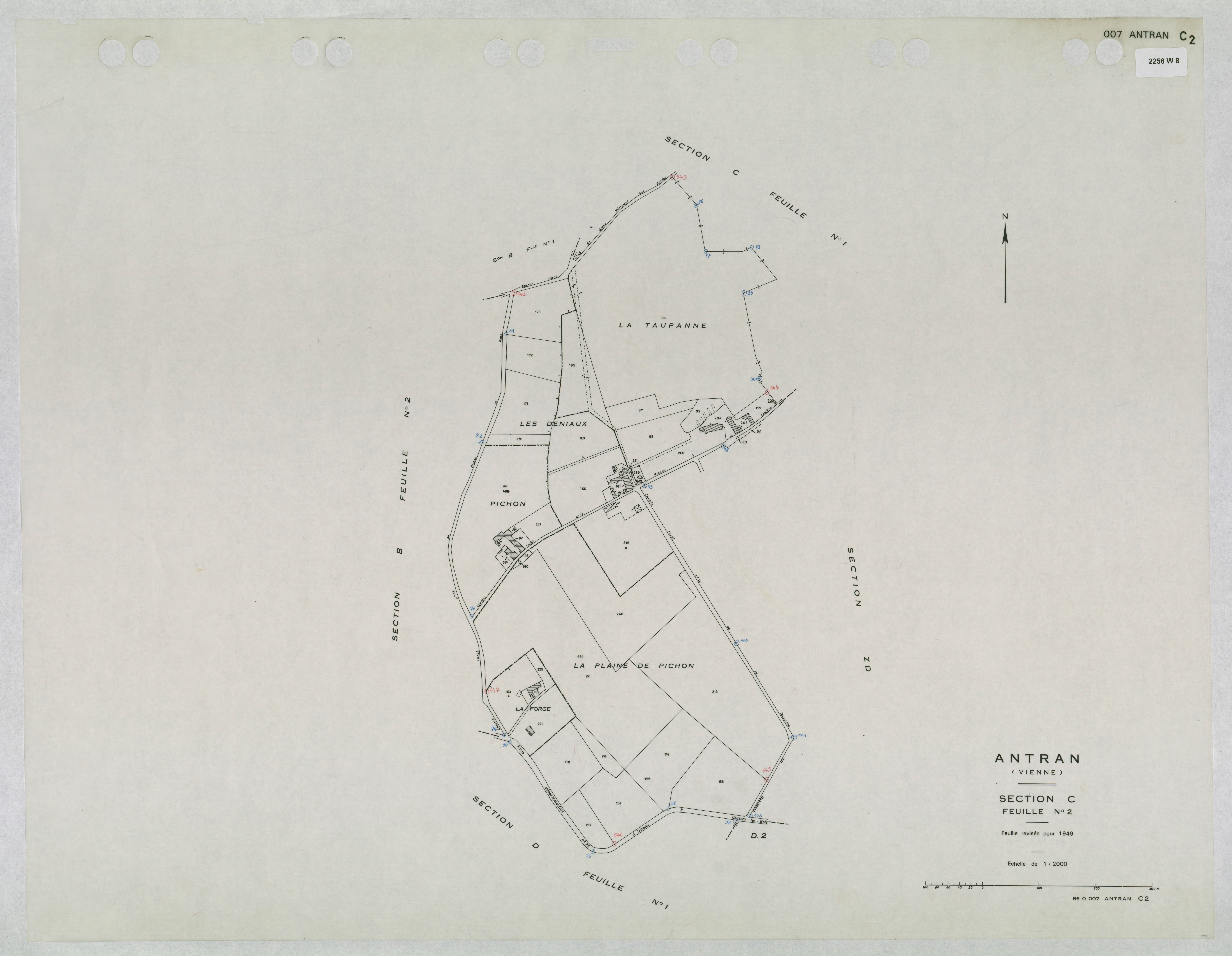 Antran - FRAD086_cadastre Plans mis à jour 