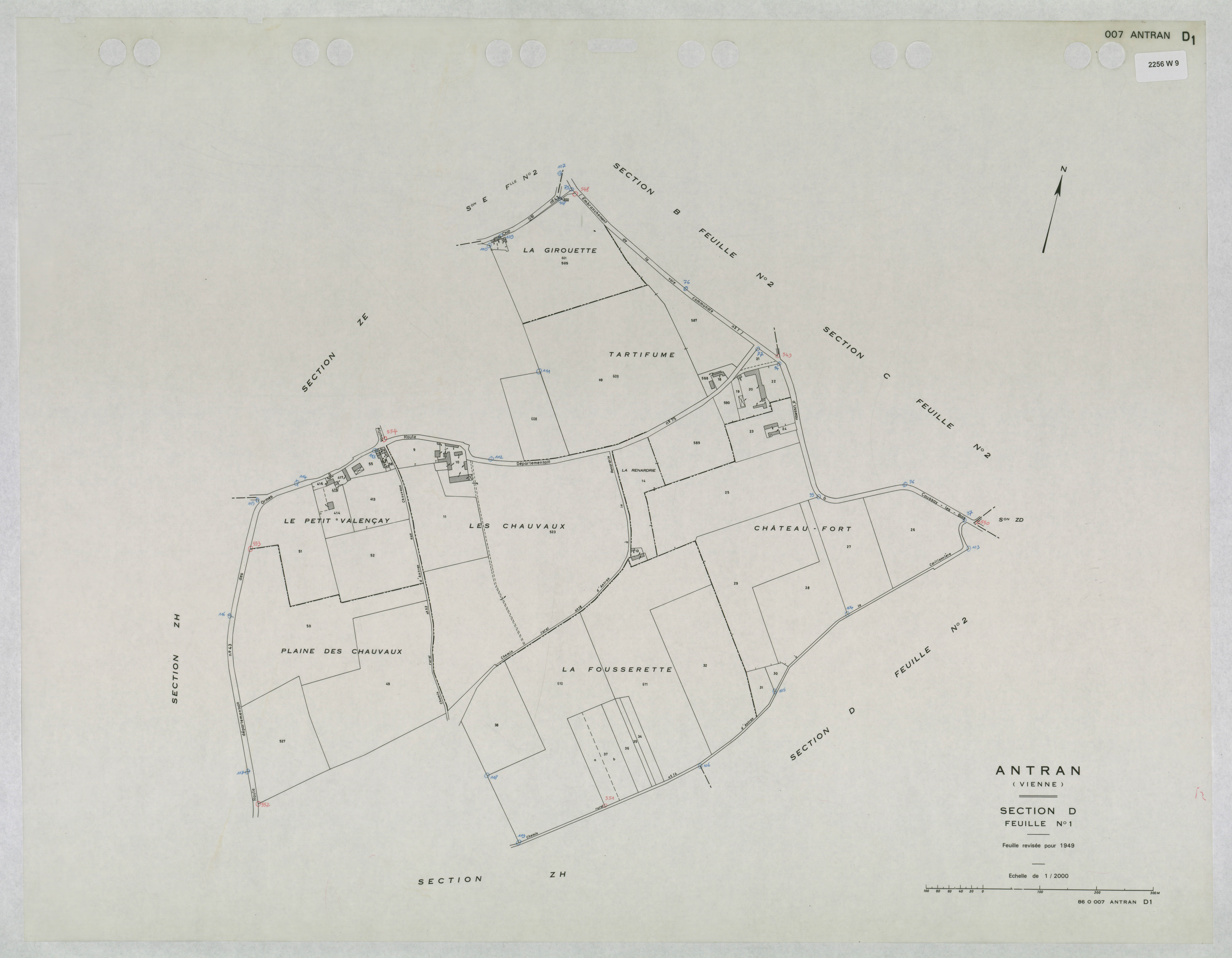 Antran - FRAD086_cadastre Plans mis à jour 