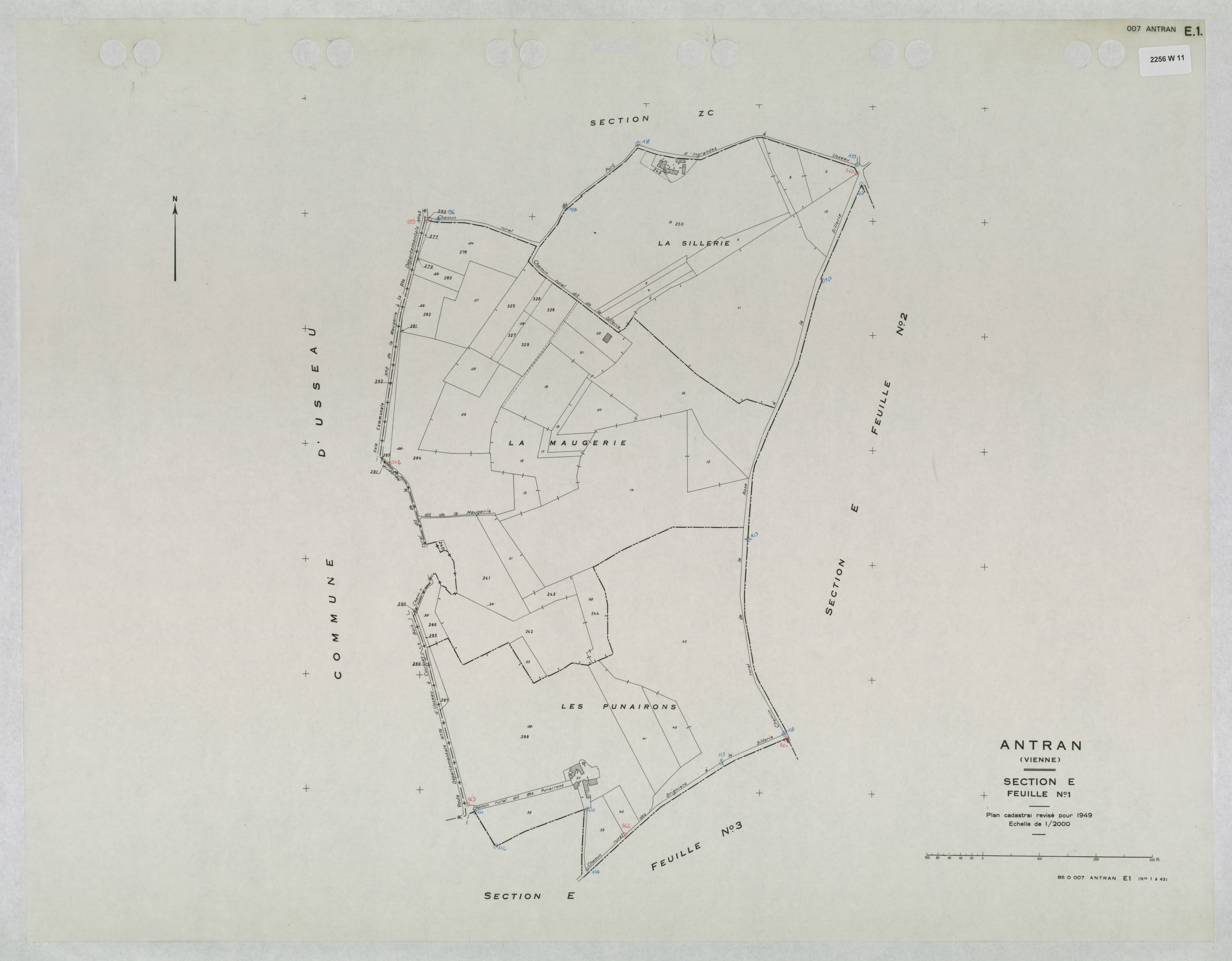Antran - FRAD086_cadastre Plans mis à jour 