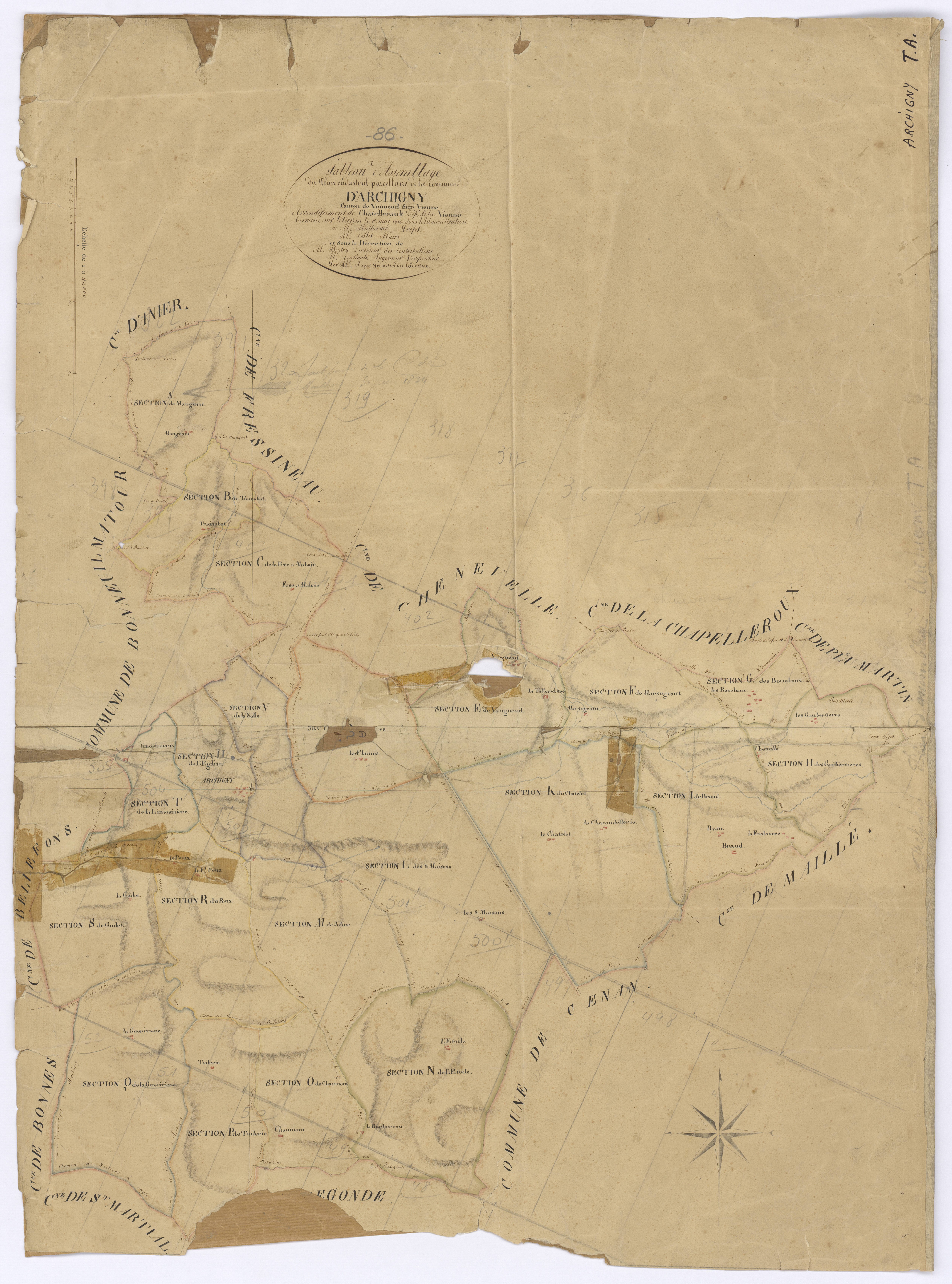 Archigny - FRAD086_cadastre Plans 