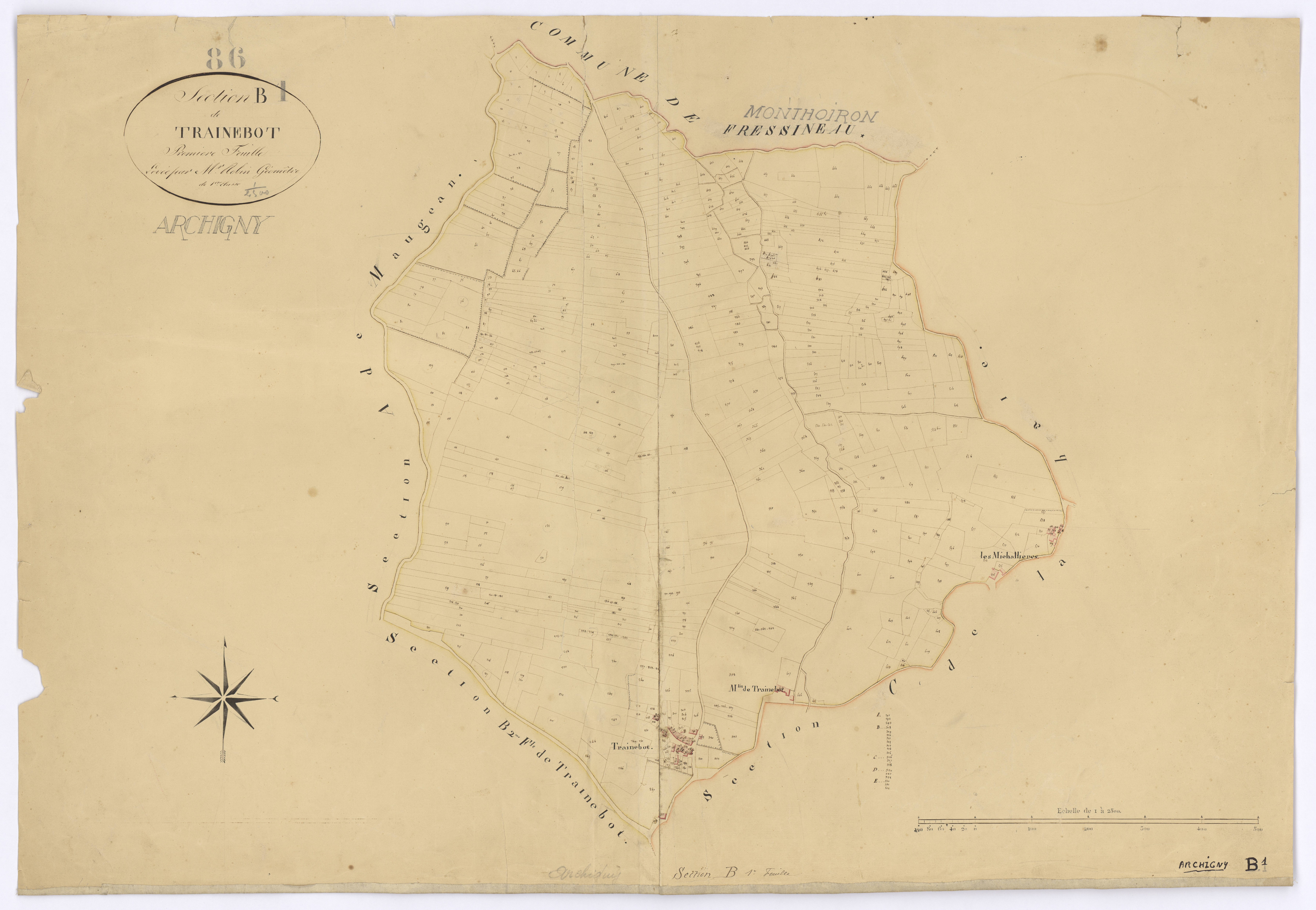 Archigny - FRAD086_cadastre Plans 