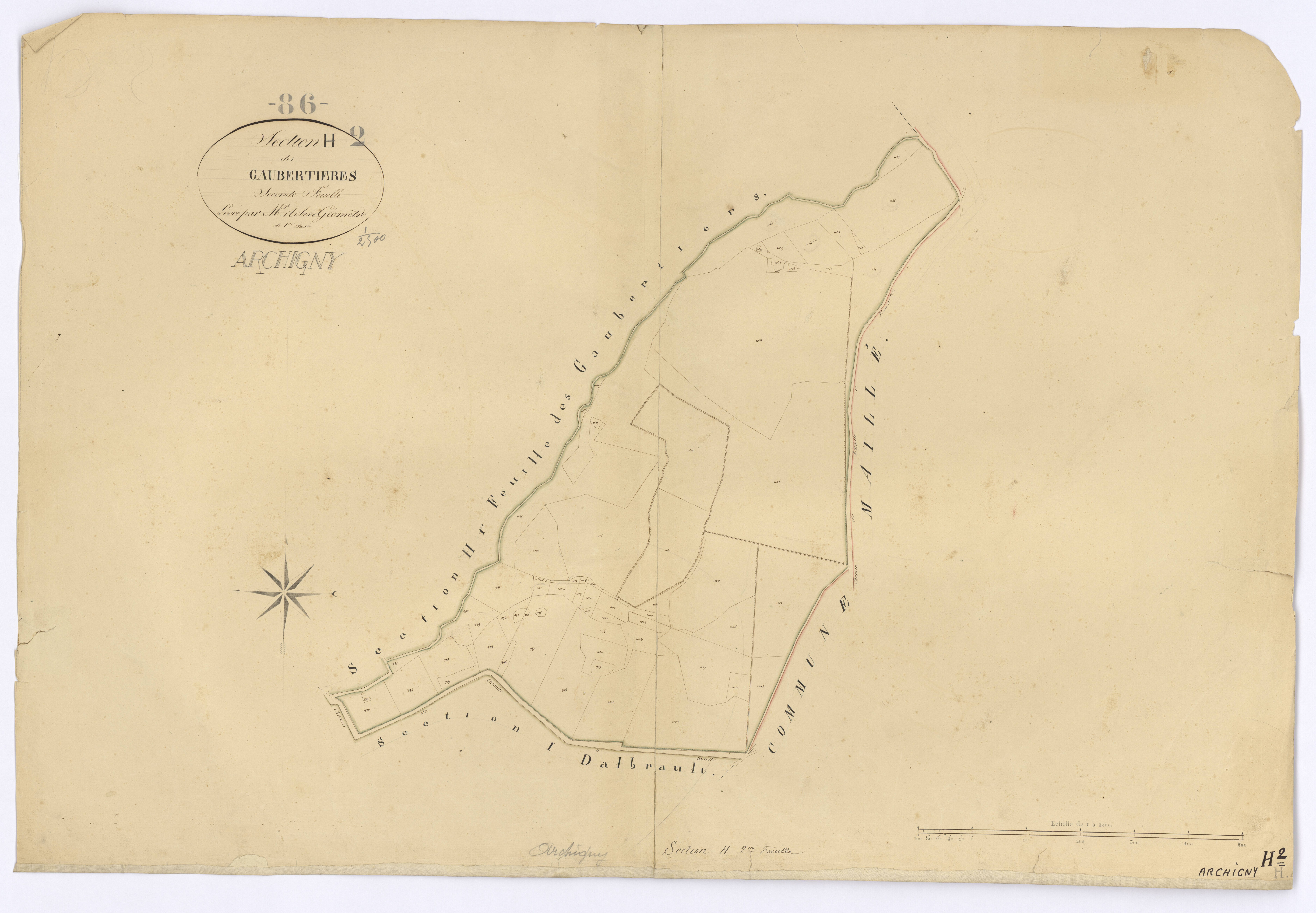 Archigny - FRAD086_cadastre Plans 