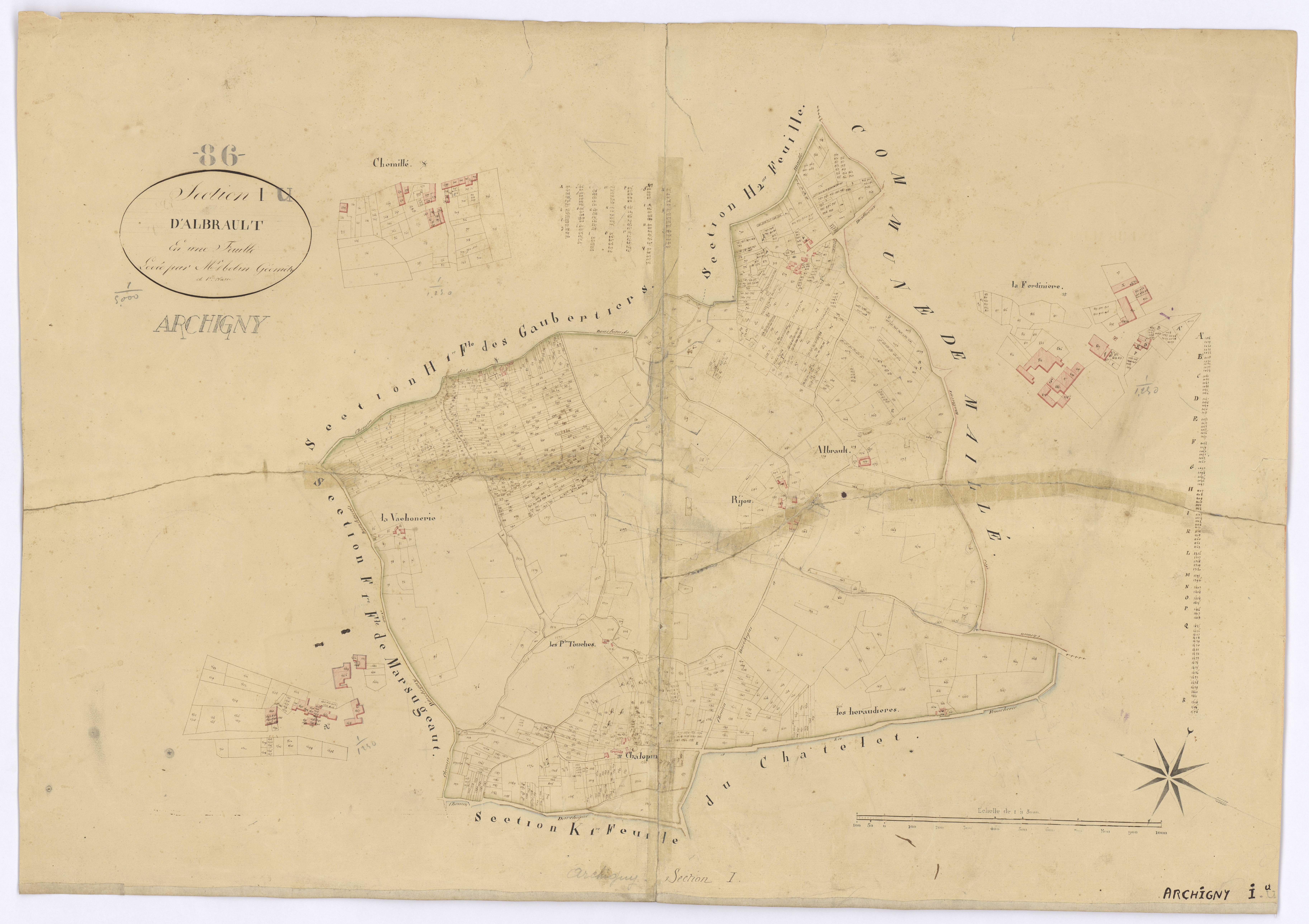 Archigny - FRAD086_cadastre Plans 