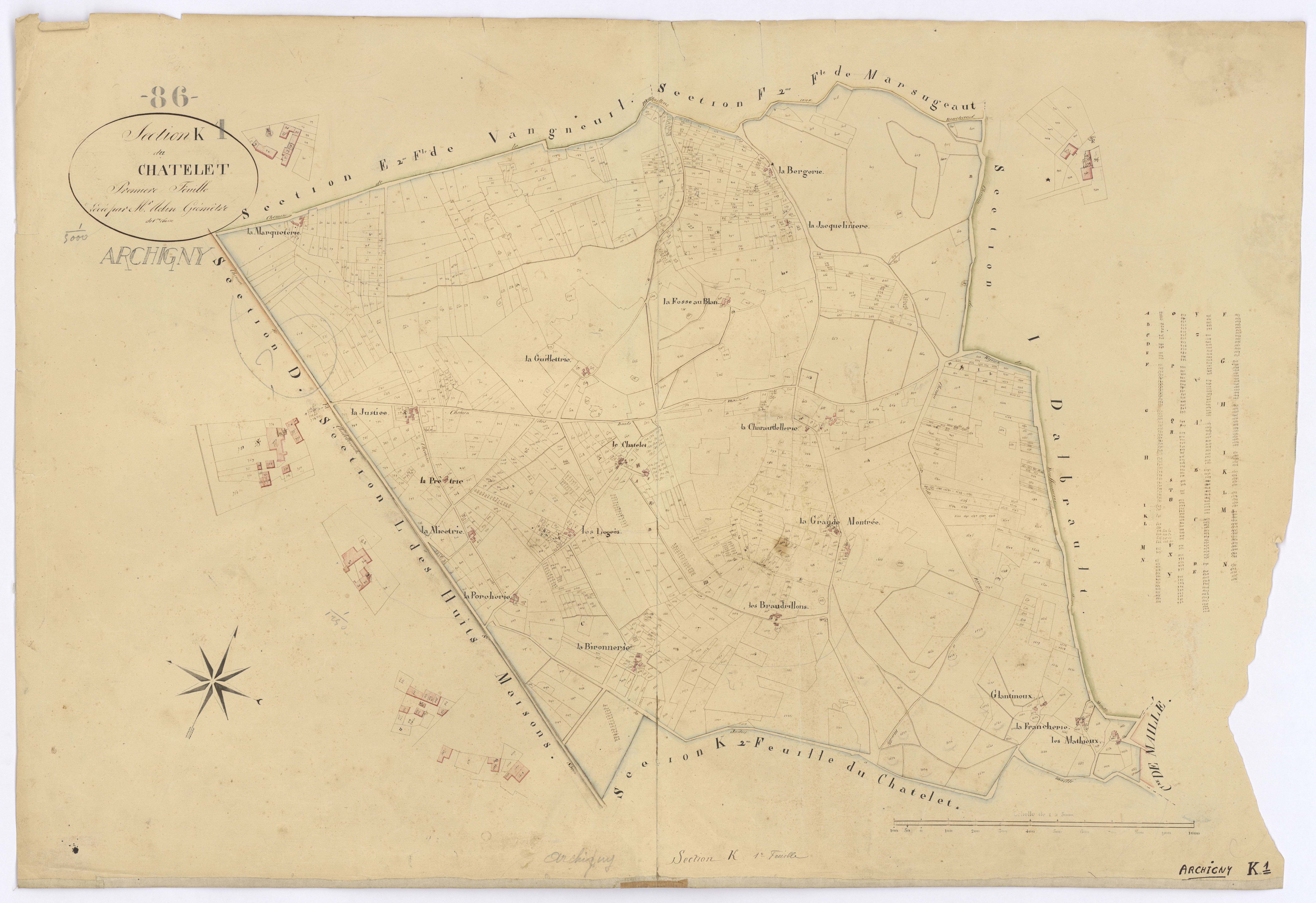 Archigny - FRAD086_cadastre Plans 