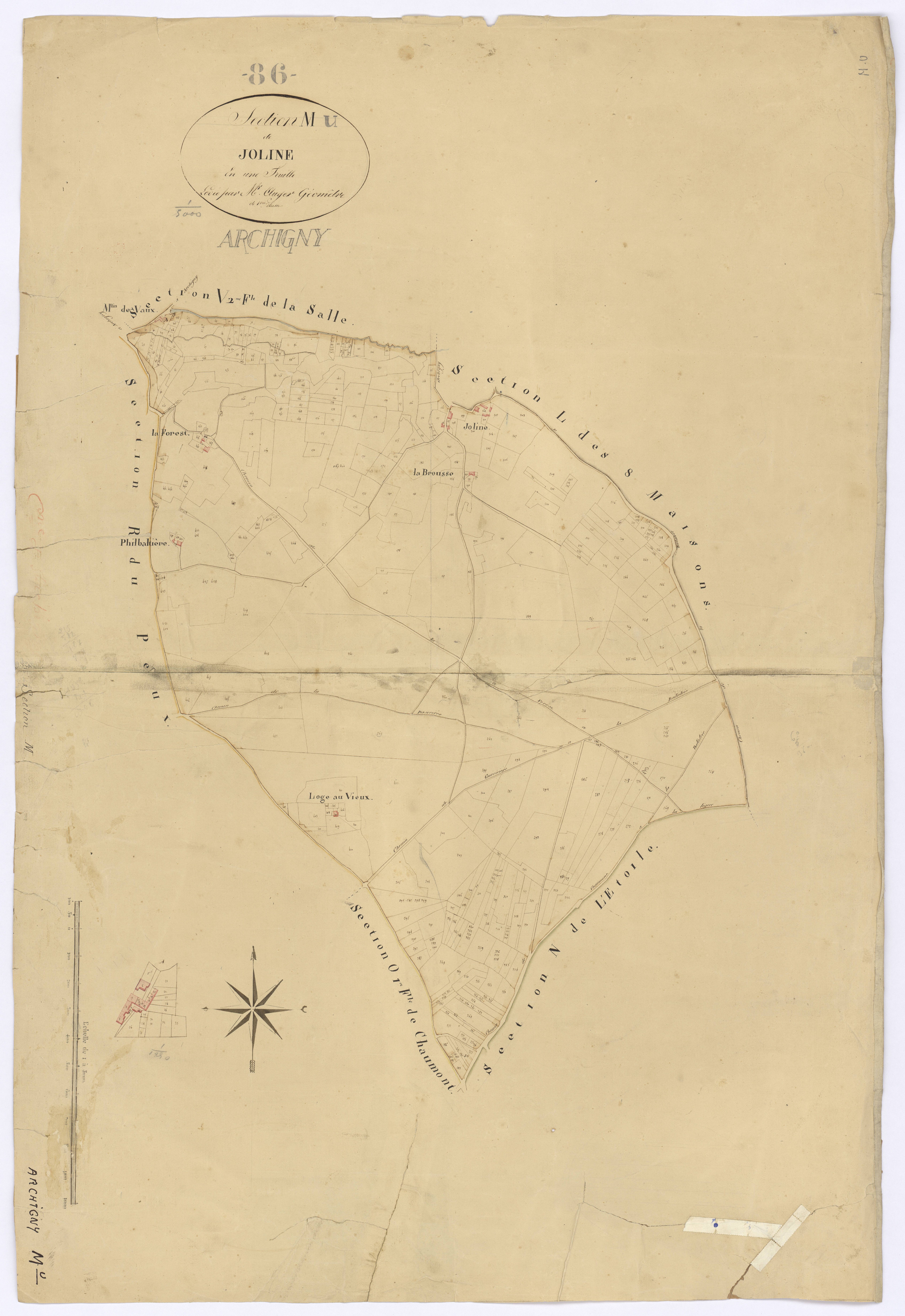 Archigny - FRAD086_cadastre Plans 