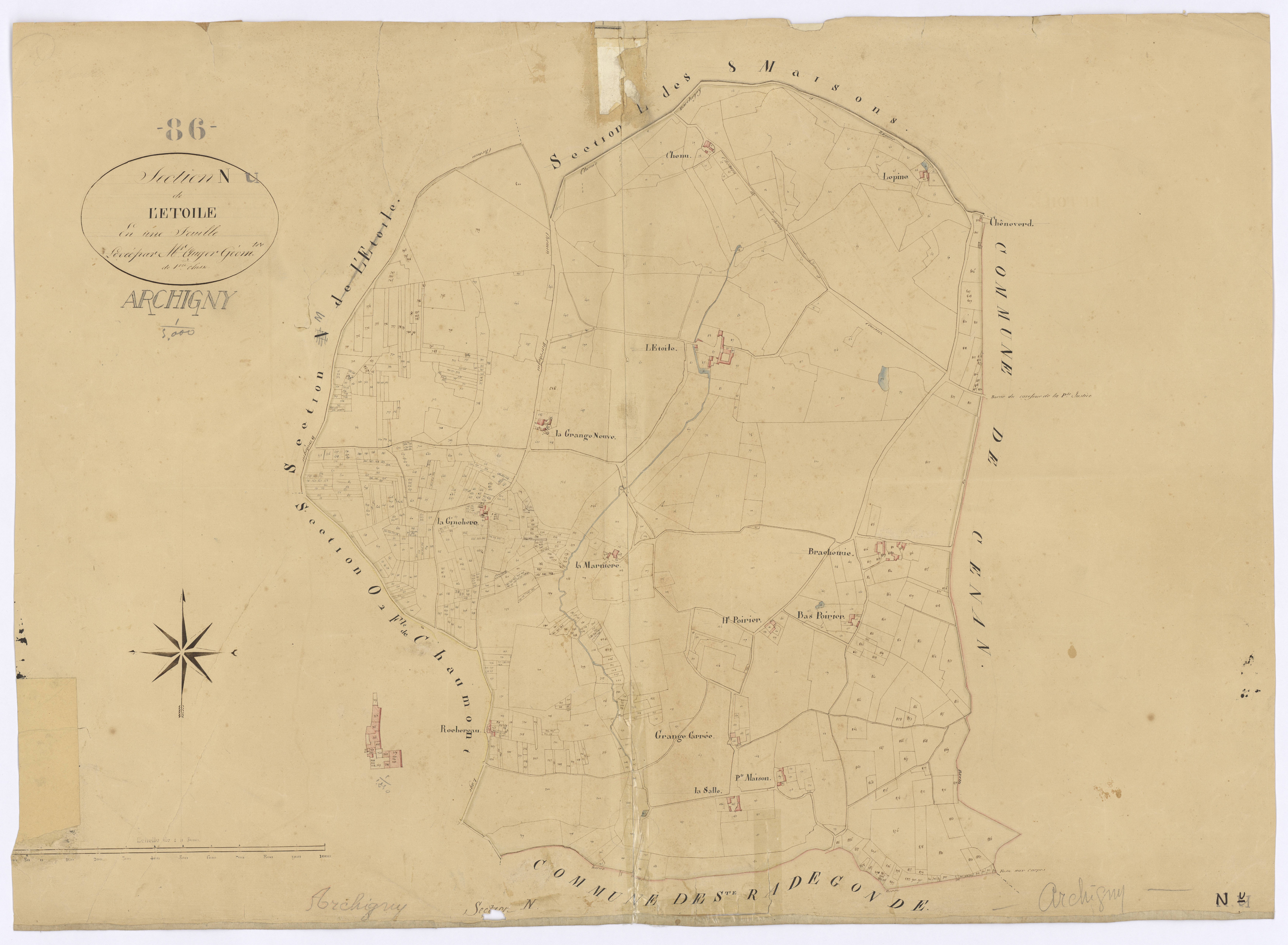 Archigny - FRAD086_cadastre Plans 