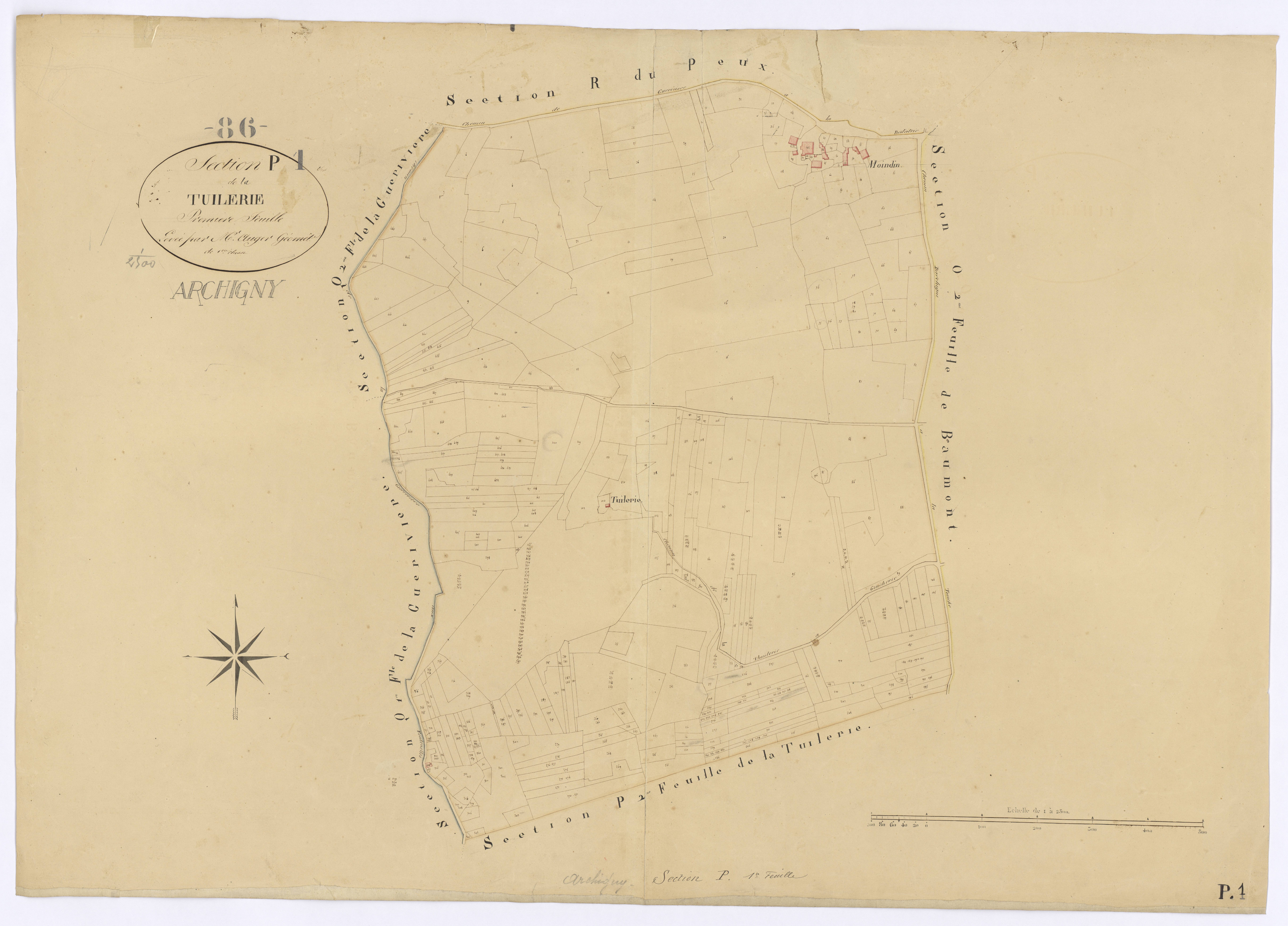 Archigny - FRAD086_cadastre Plans 