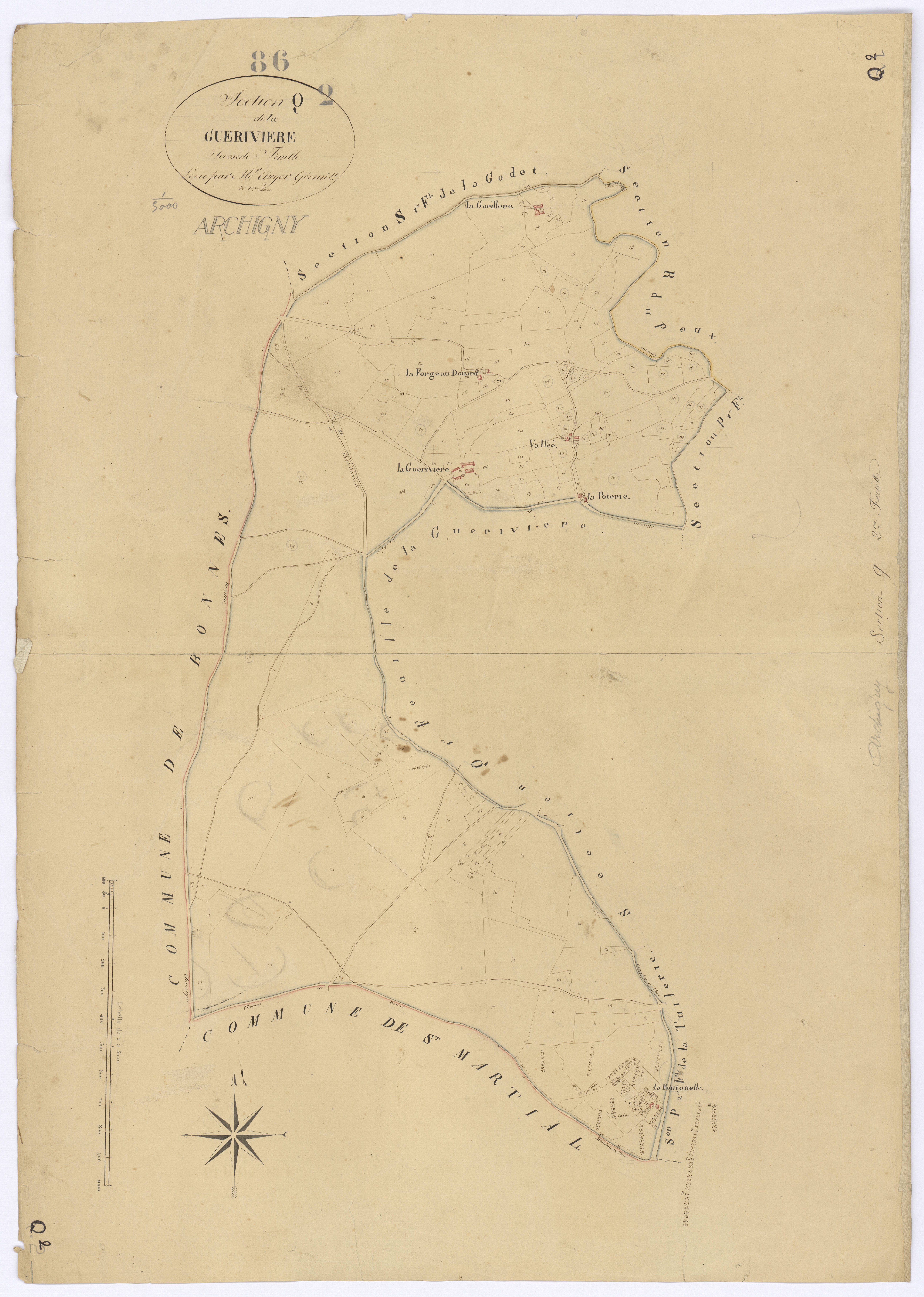 Archigny - FRAD086_cadastre Plans 