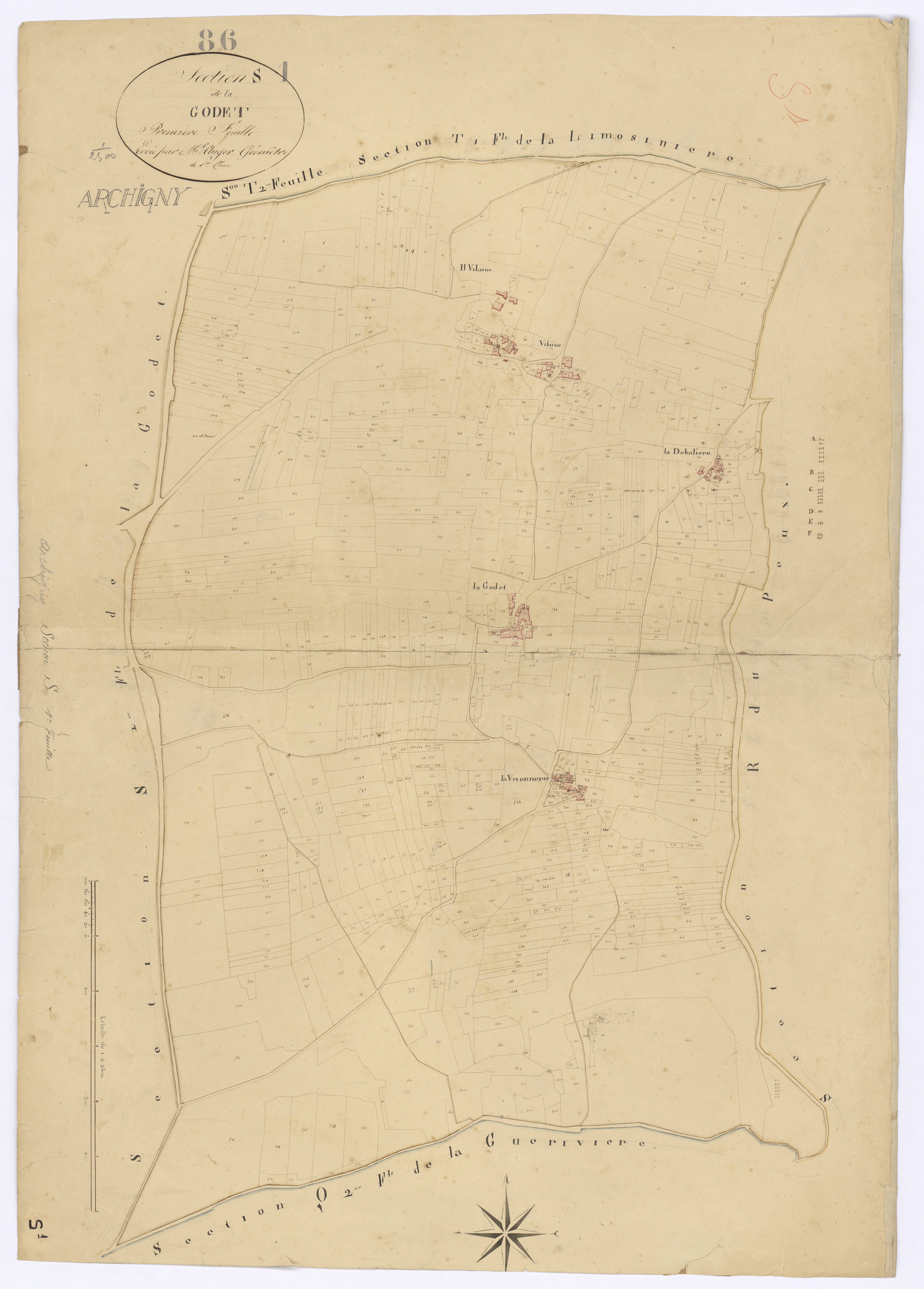 Archigny - FRAD086_cadastre Plans 