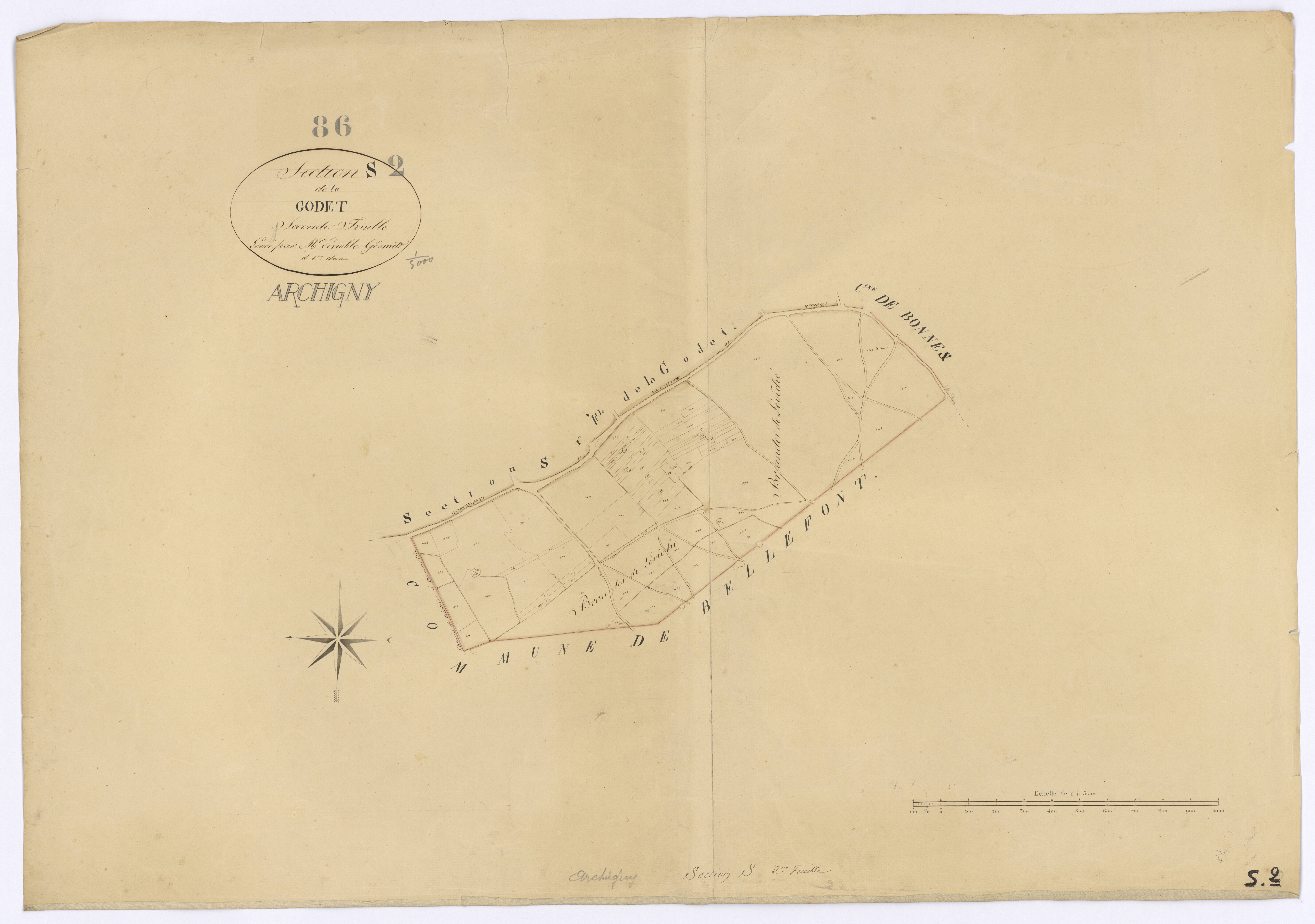 Archigny - FRAD086_cadastre Plans 