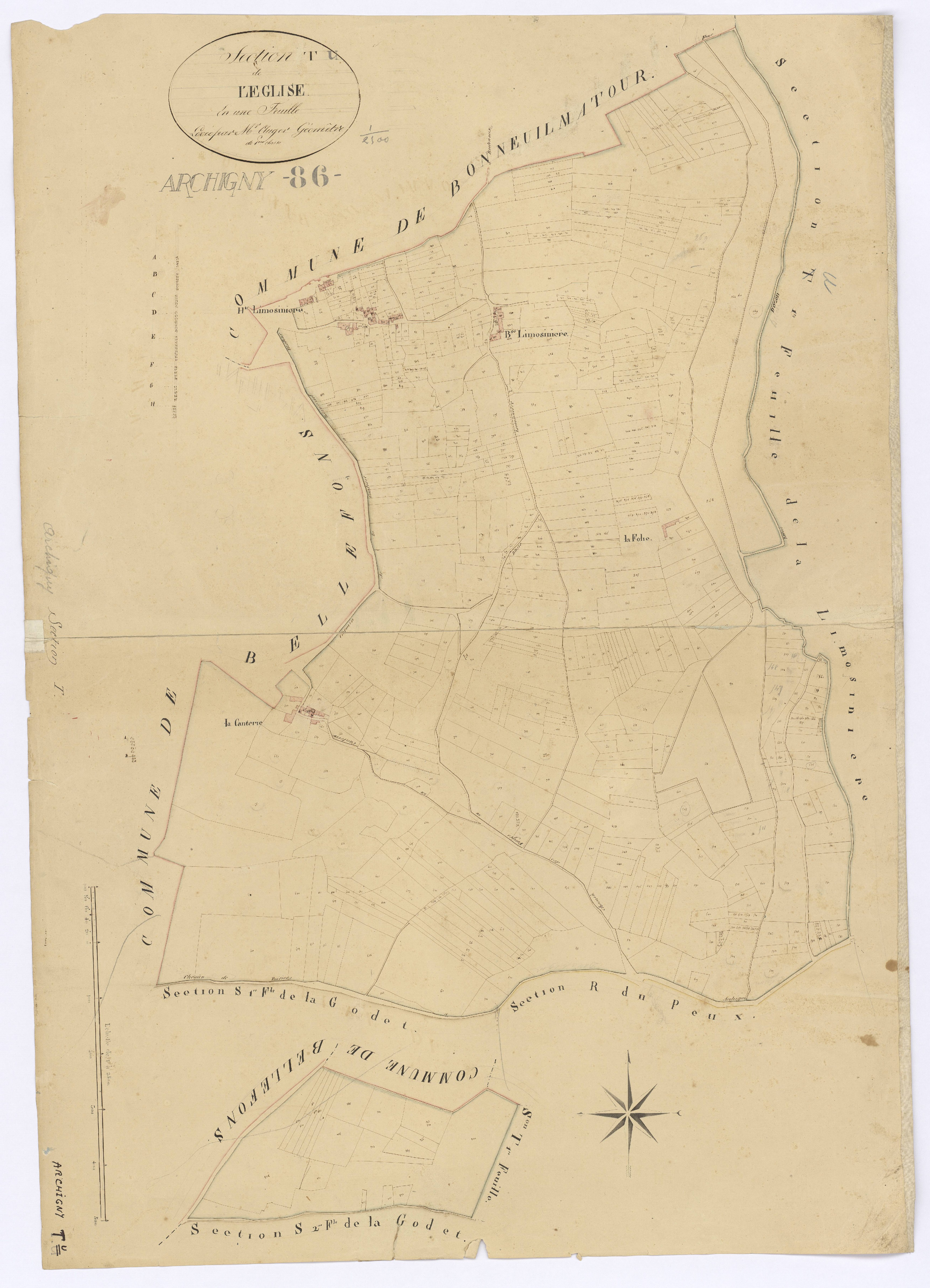 Archigny - FRAD086_cadastre Plans 