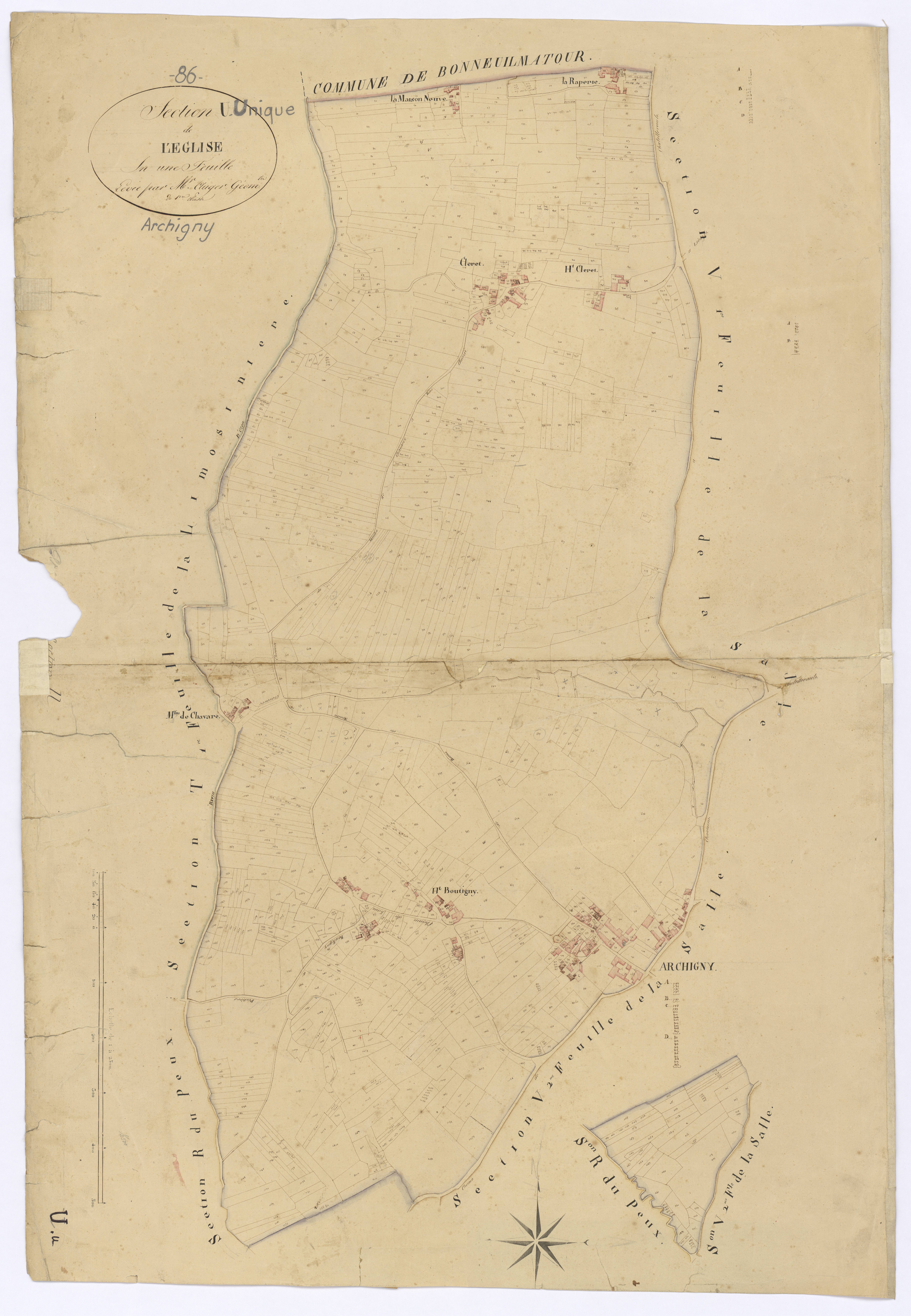 Archigny - FRAD086_cadastre Plans 