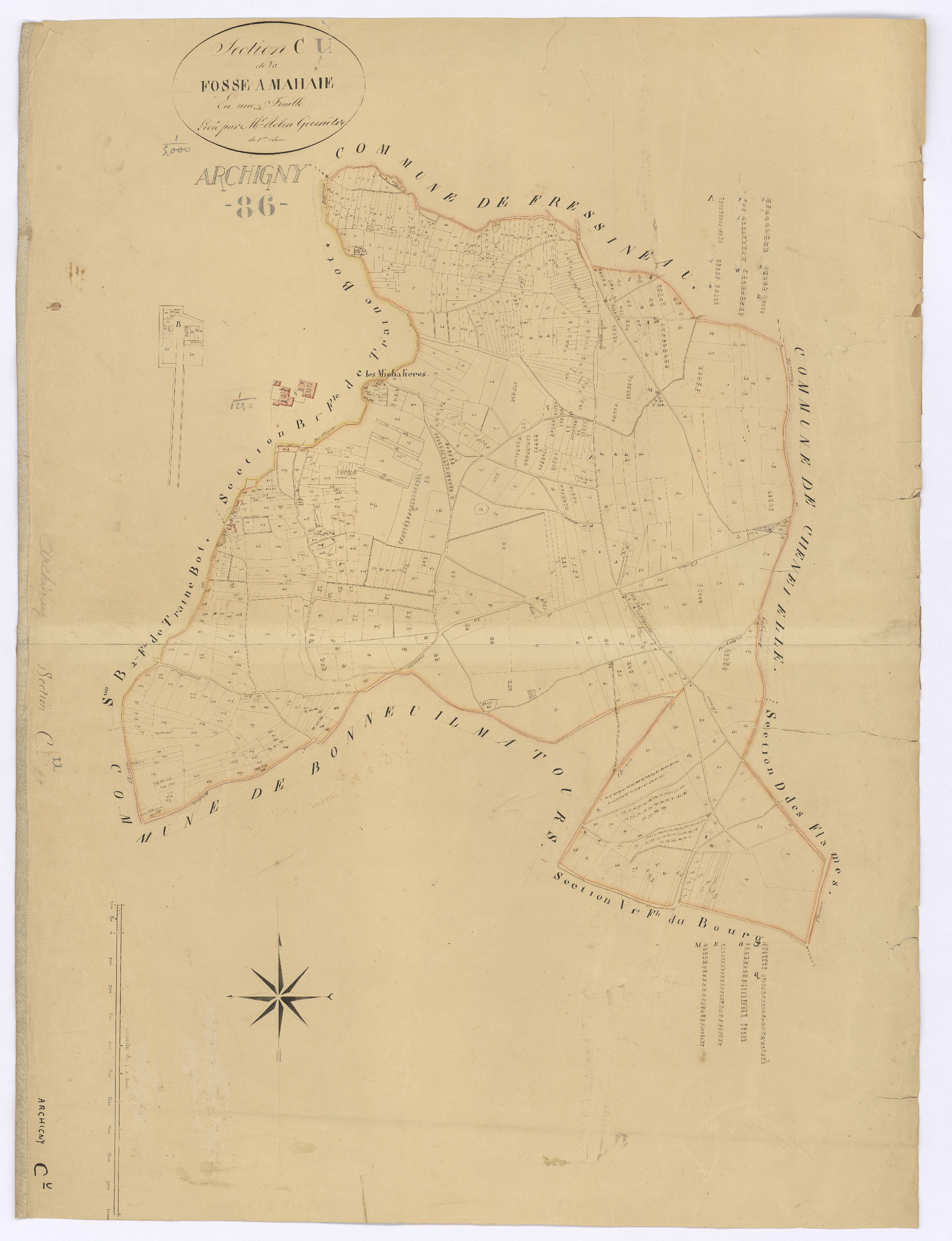 Archigny - FRAD086_cadastre Plans 