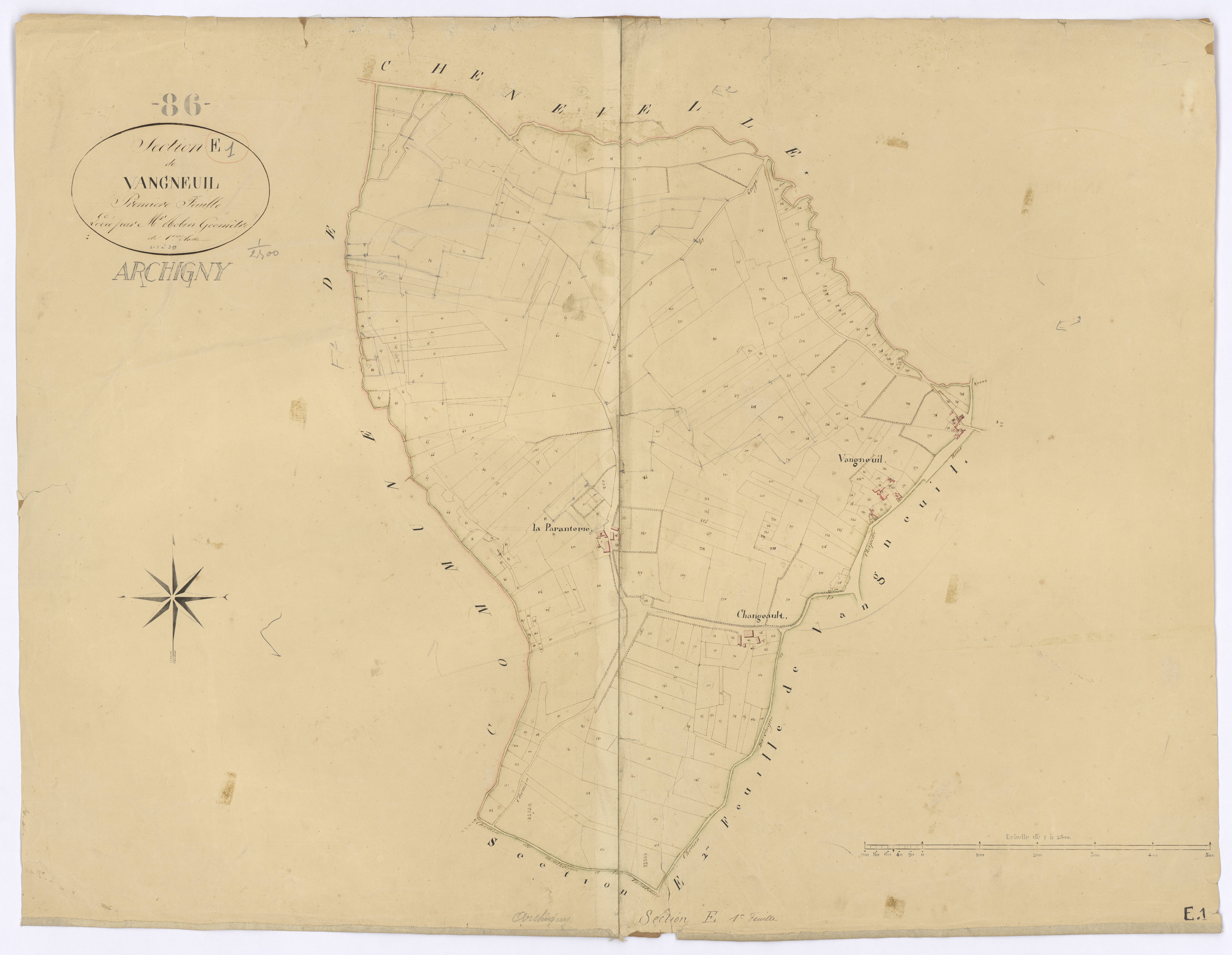 Archigny - FRAD086_cadastre Plans 