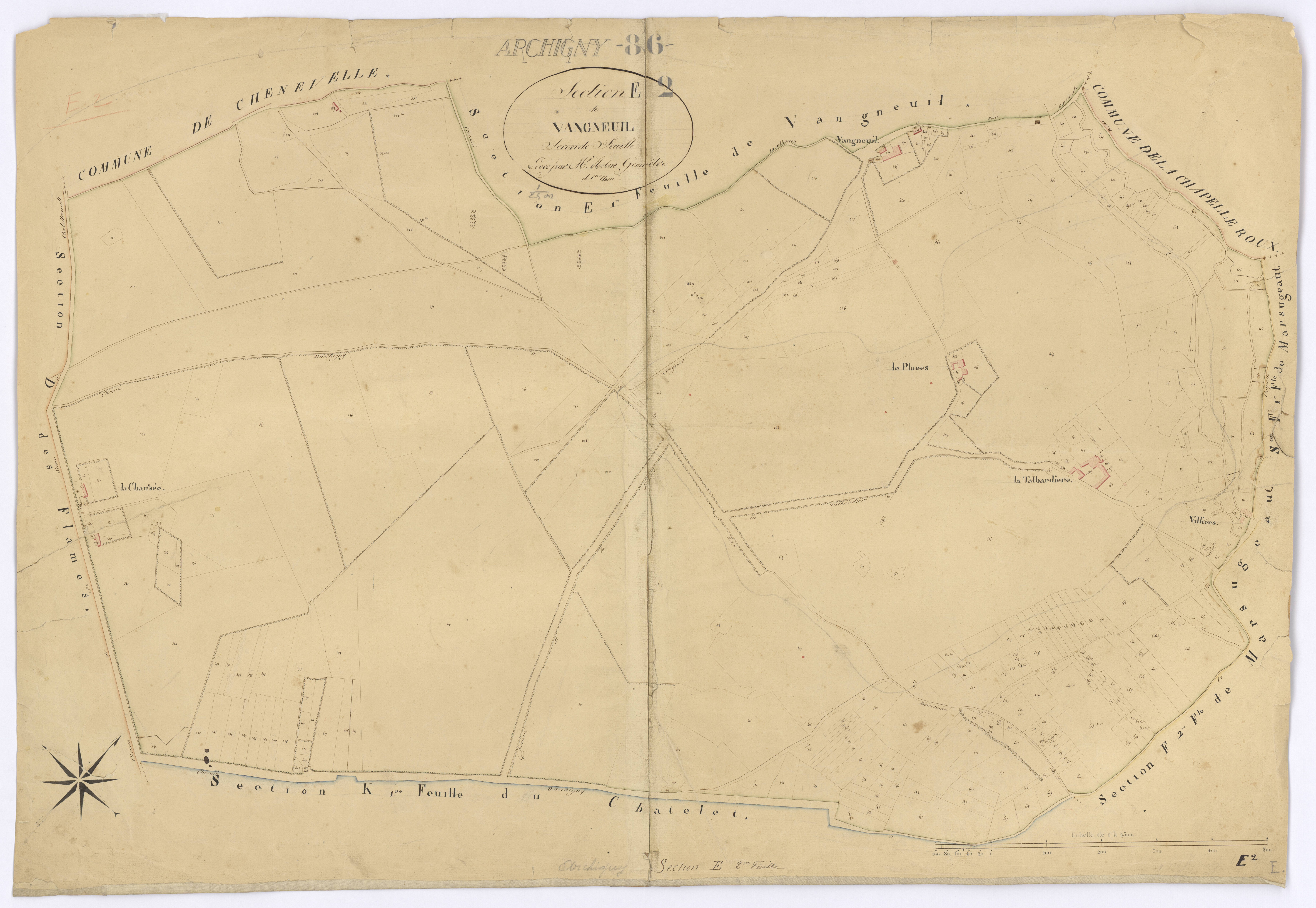 Archigny - FRAD086_cadastre Plans 