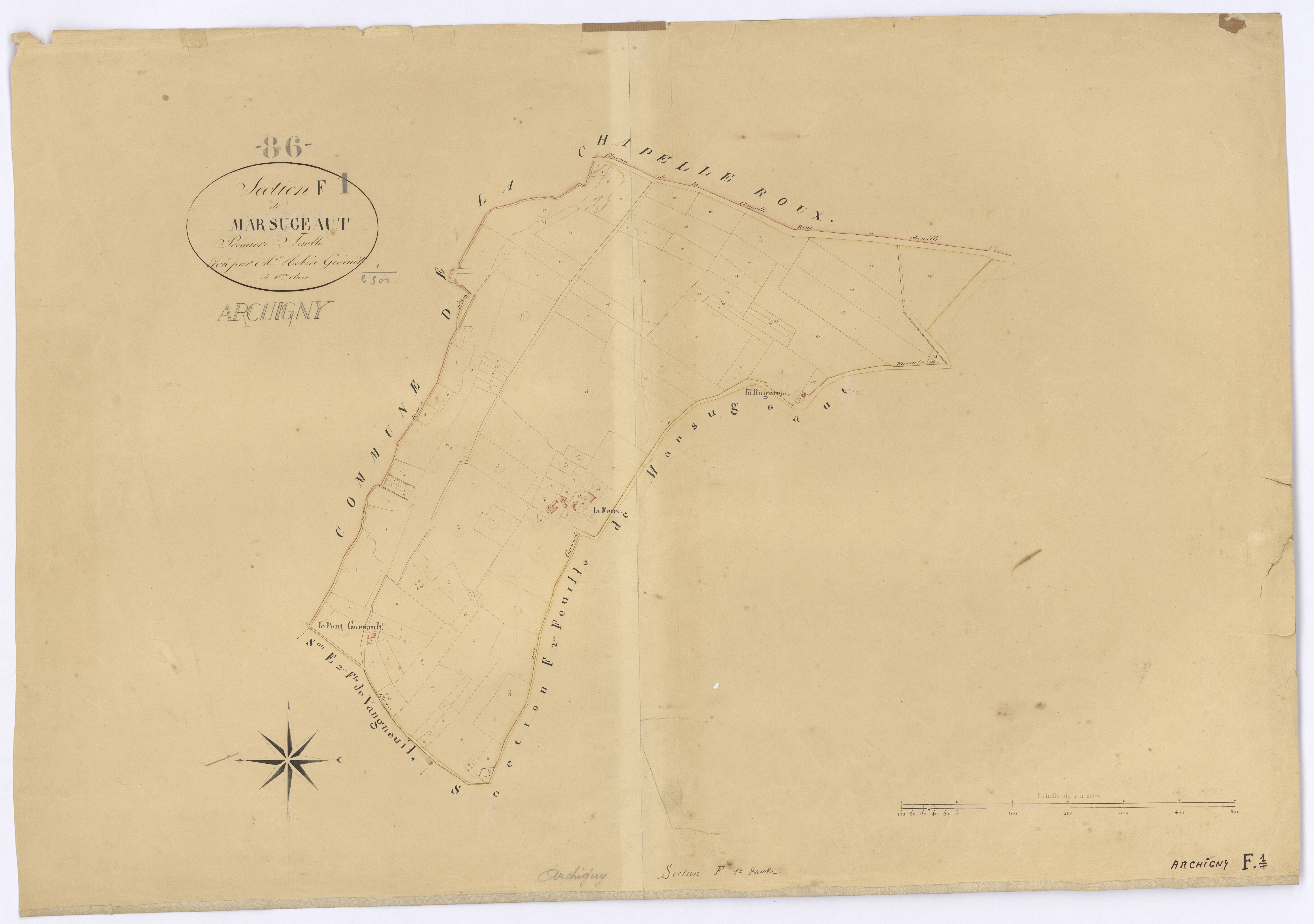 Archigny - FRAD086_cadastre Plans 