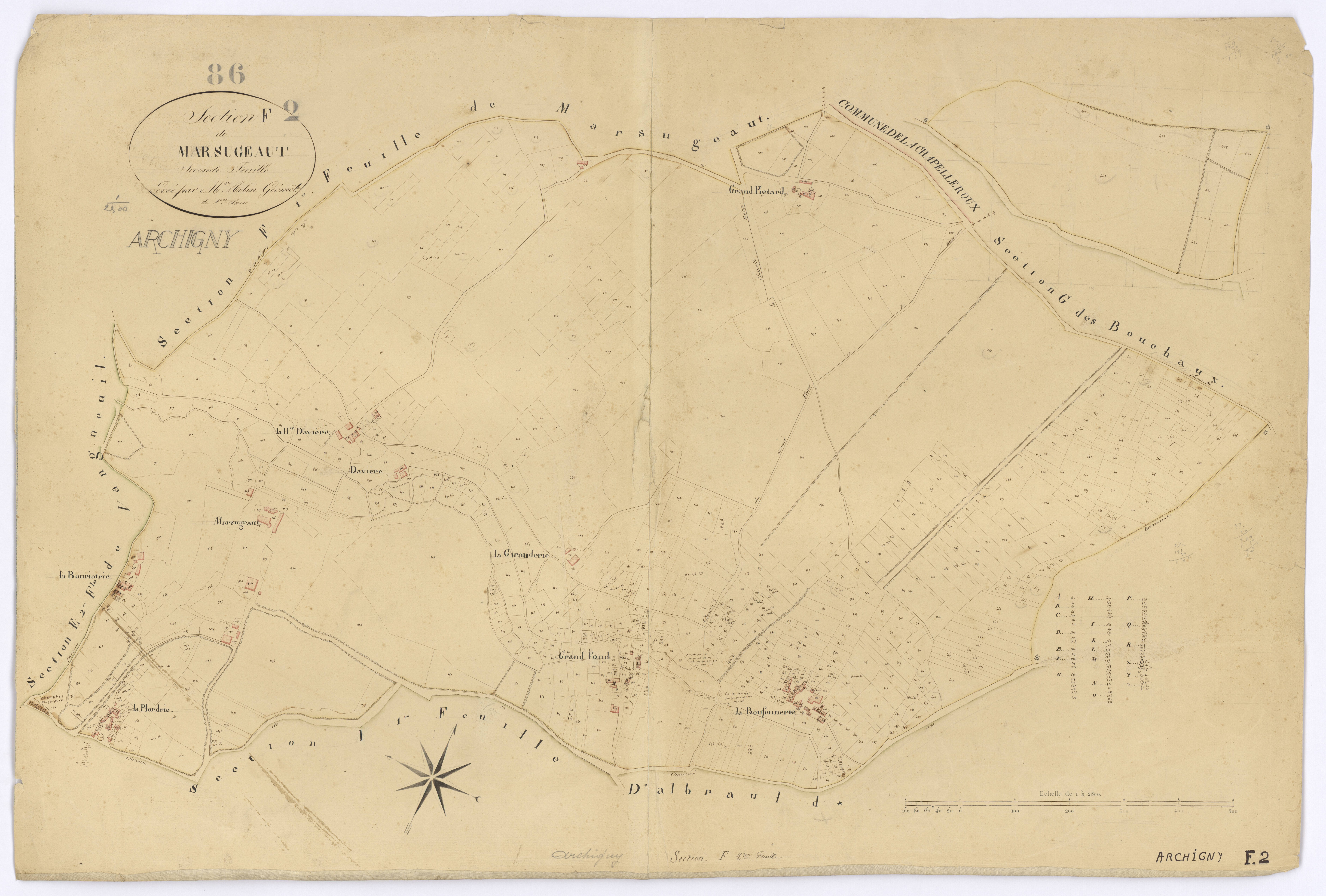 Archigny - FRAD086_cadastre Plans 