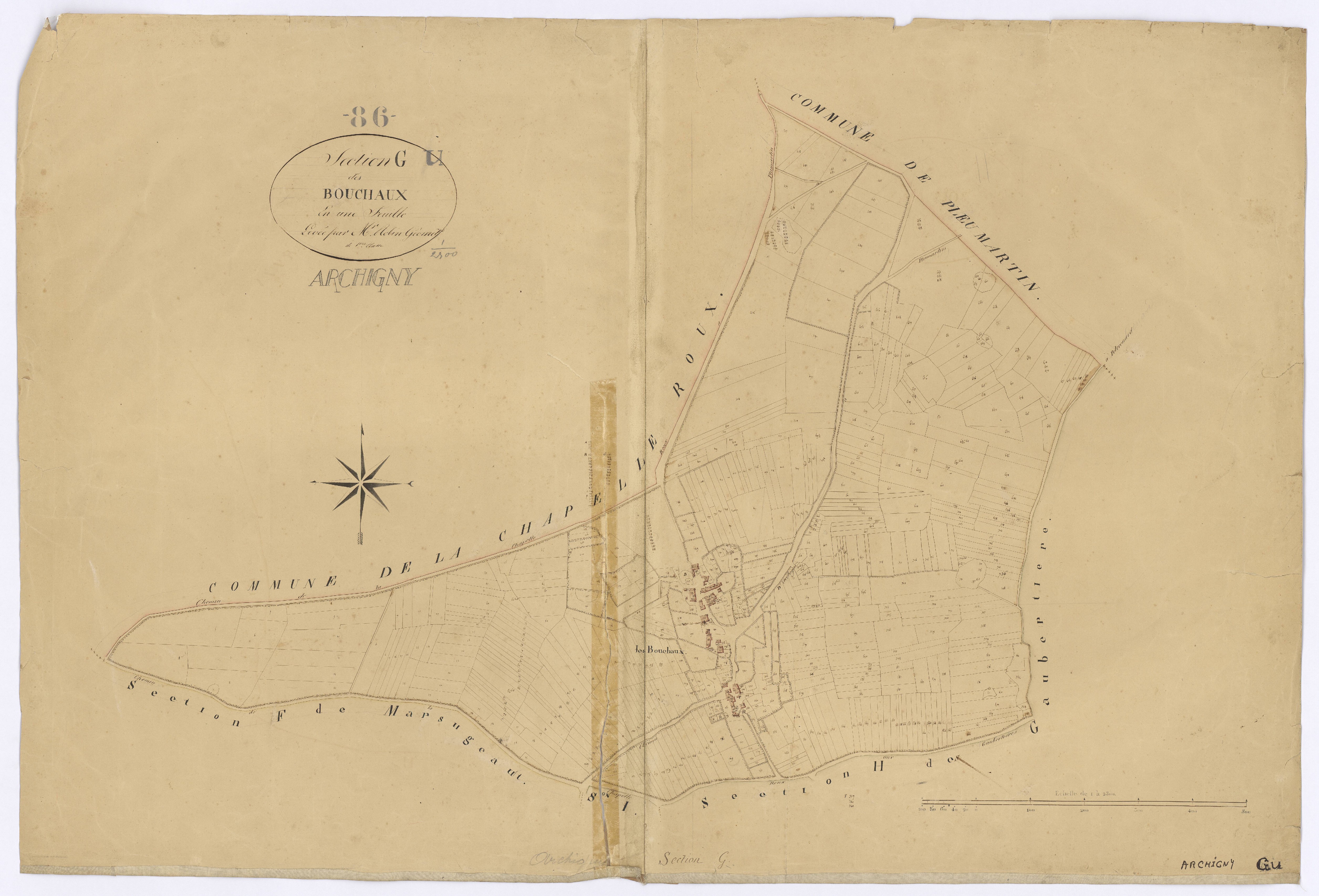Archigny - FRAD086_cadastre Plans 