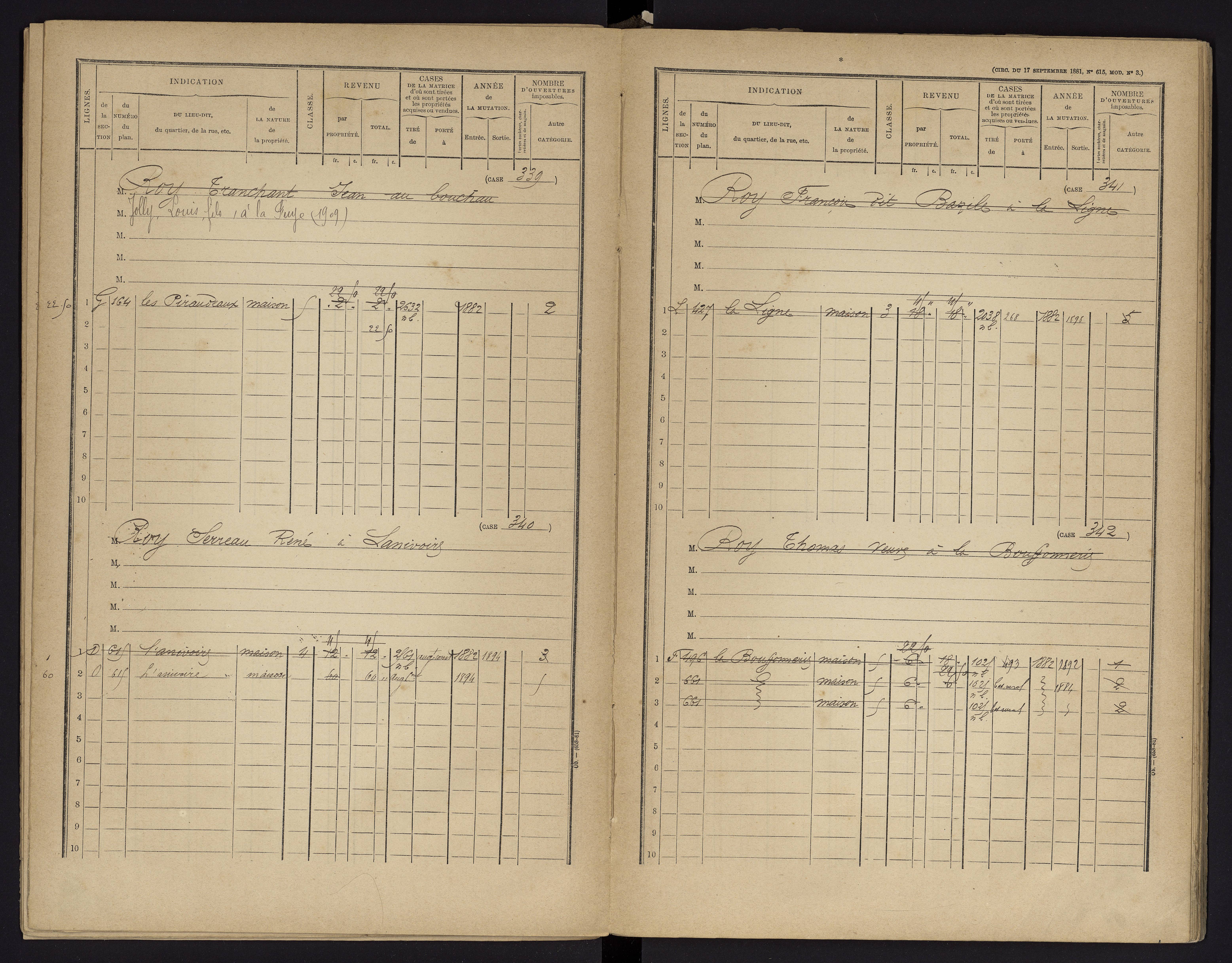 Archigny - FRAD086_cadastre Cases 1-560 