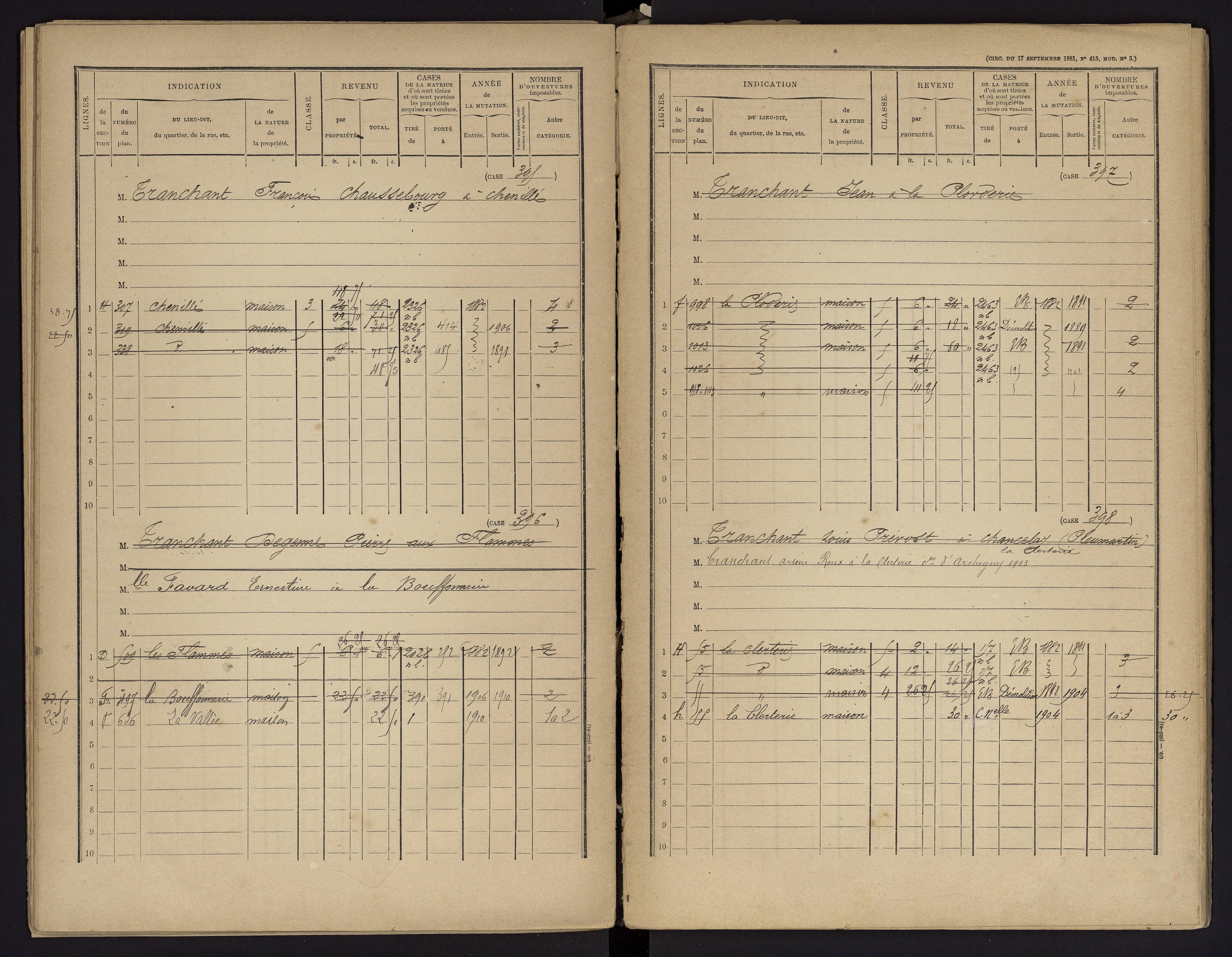 Archigny - FRAD086_cadastre Cases 1-560 