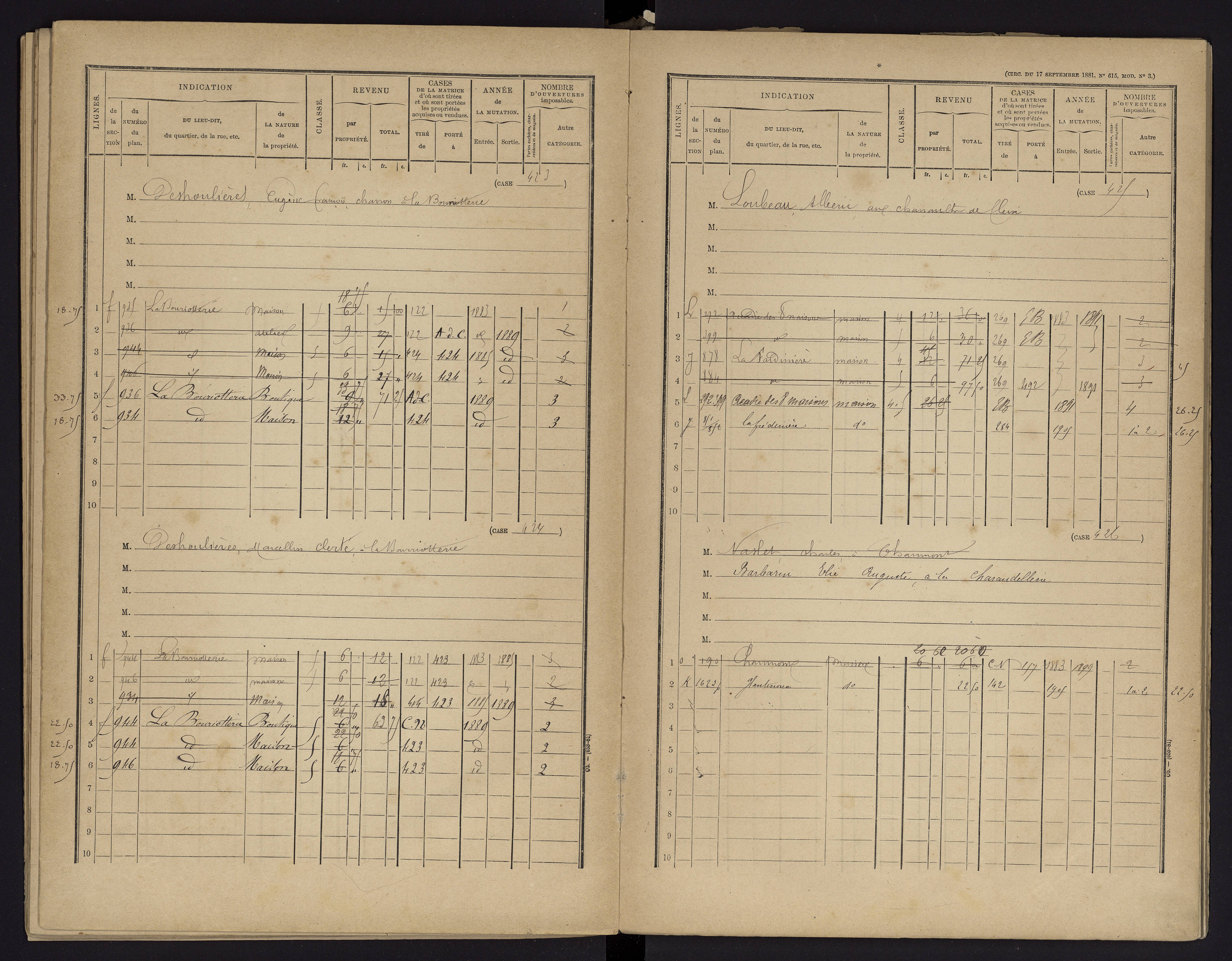 Archigny - FRAD086_cadastre Cases 1-560 
