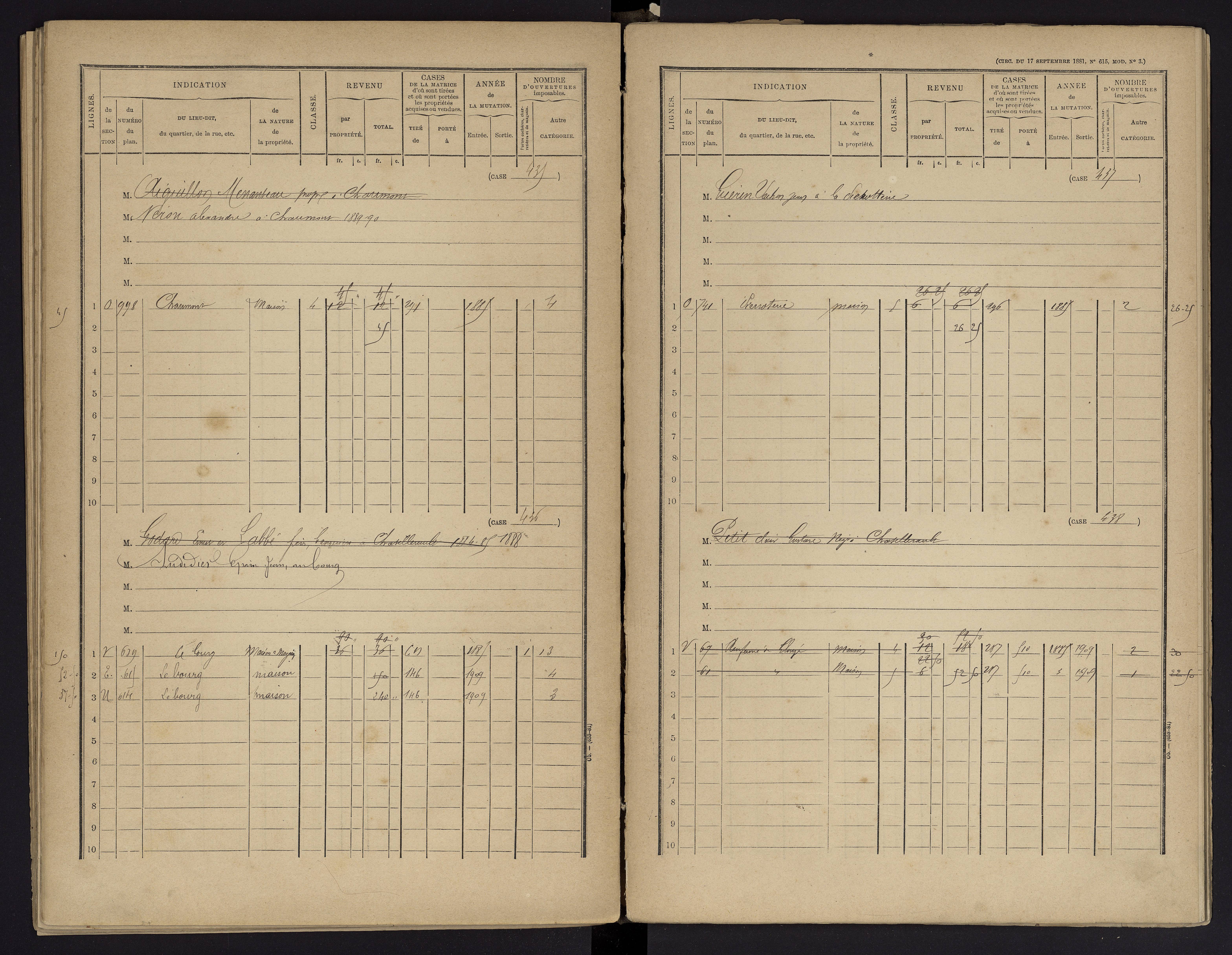 Archigny - FRAD086_cadastre Cases 1-560 