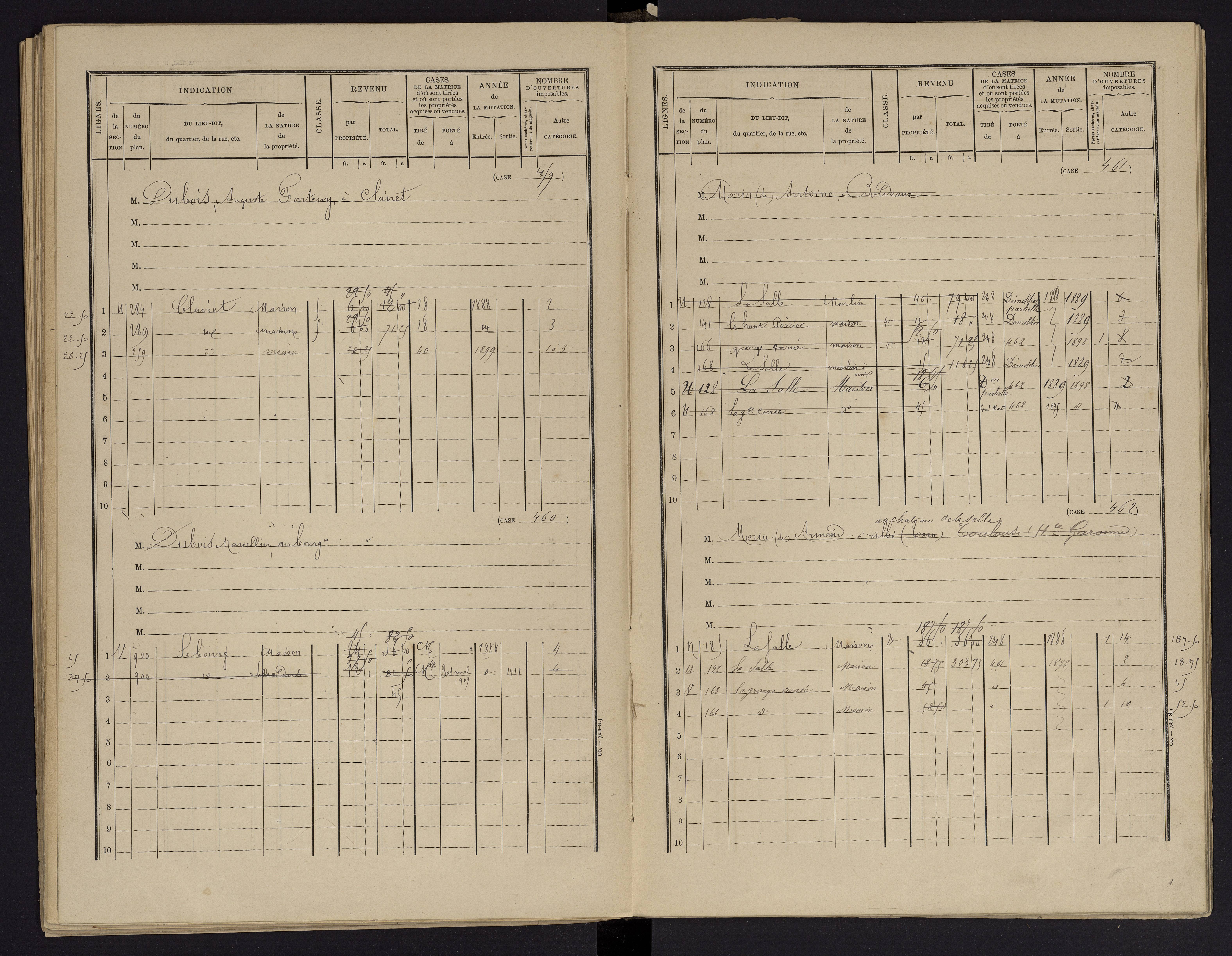 Archigny - FRAD086_cadastre Cases 1-560 