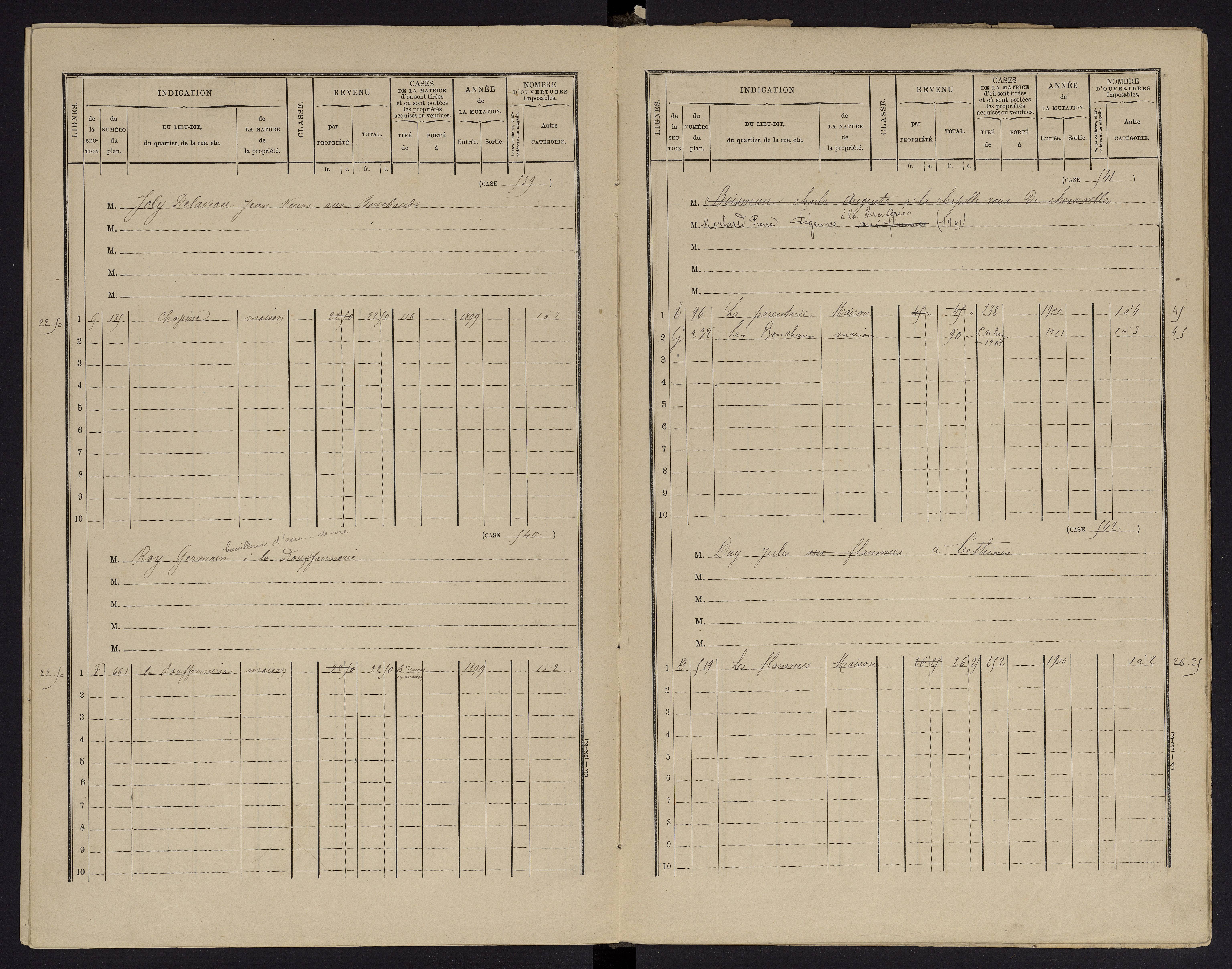 Archigny - FRAD086_cadastre Cases 1-560 