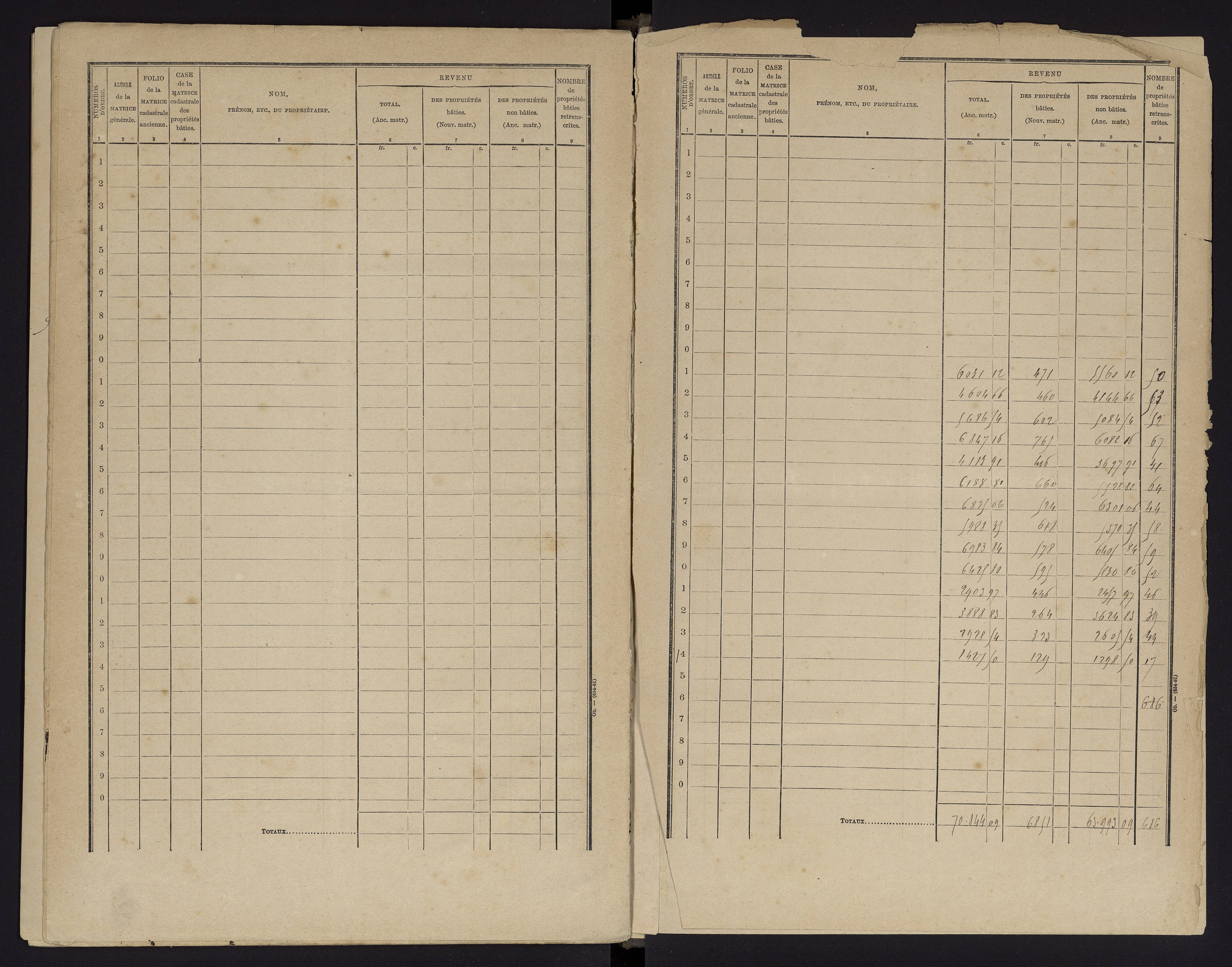 Archigny - FRAD086_cadastre Cases 1-560 