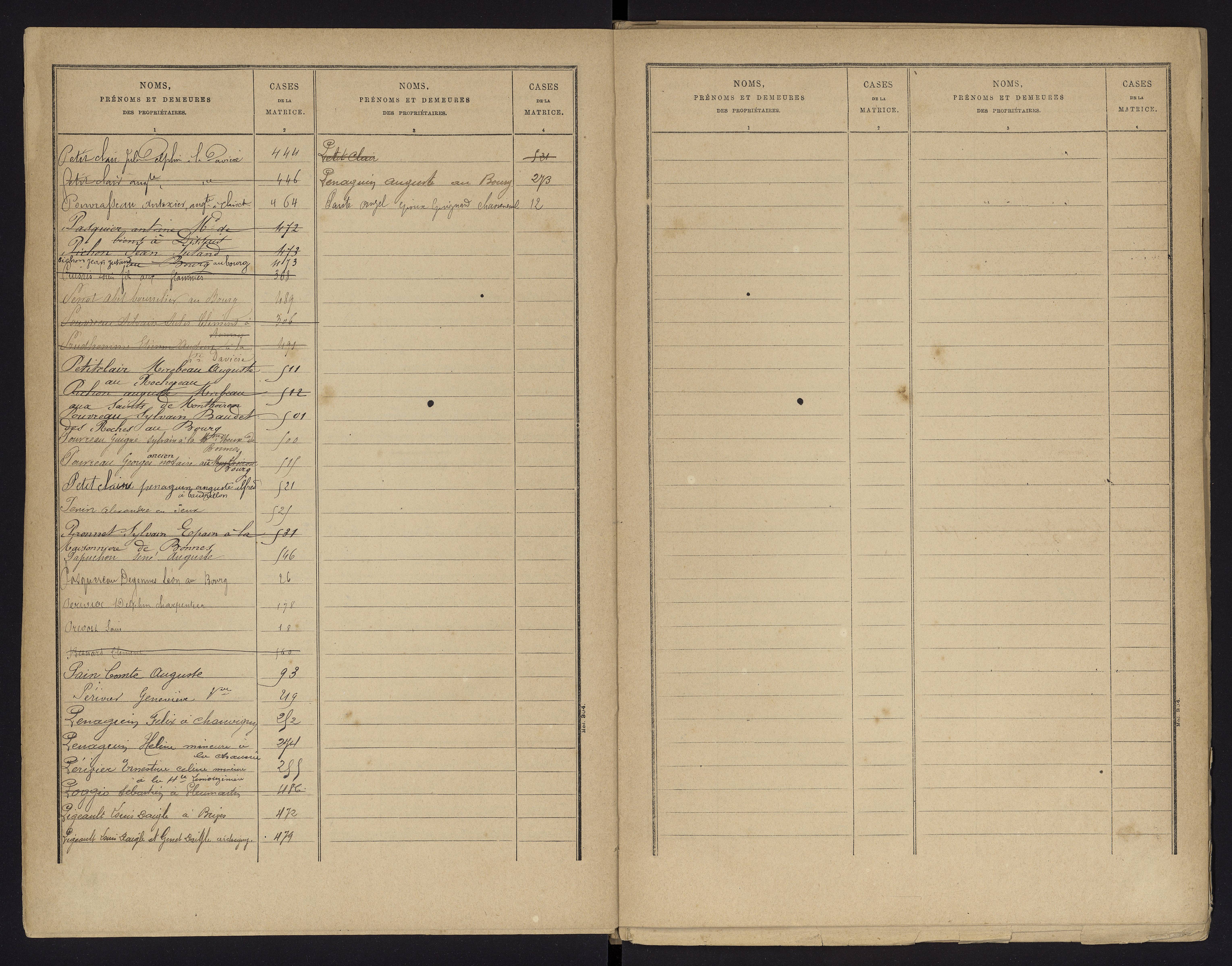 Archigny - FRAD086_cadastre Cases 1-560 