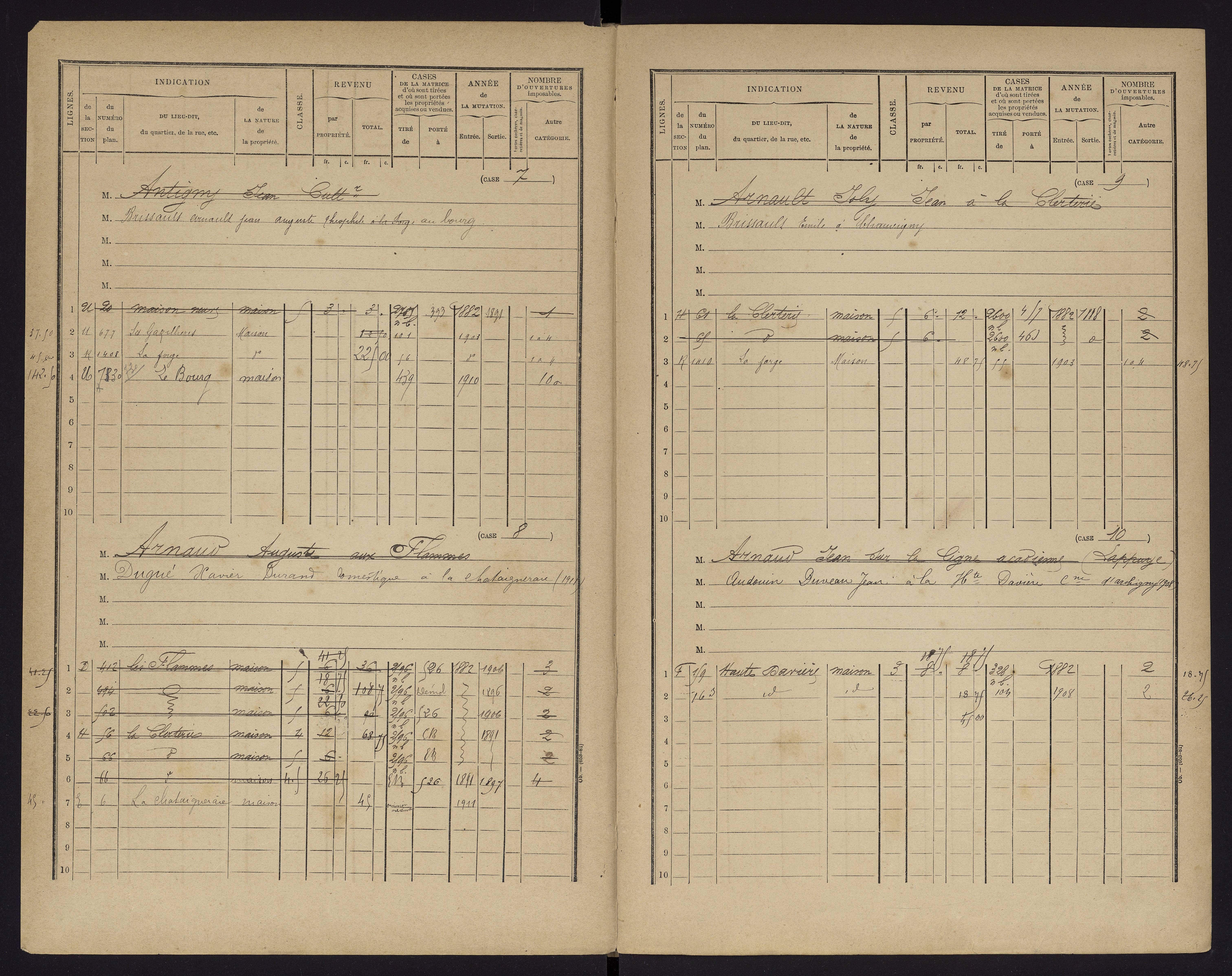 Archigny - FRAD086_cadastre Cases 1-560 