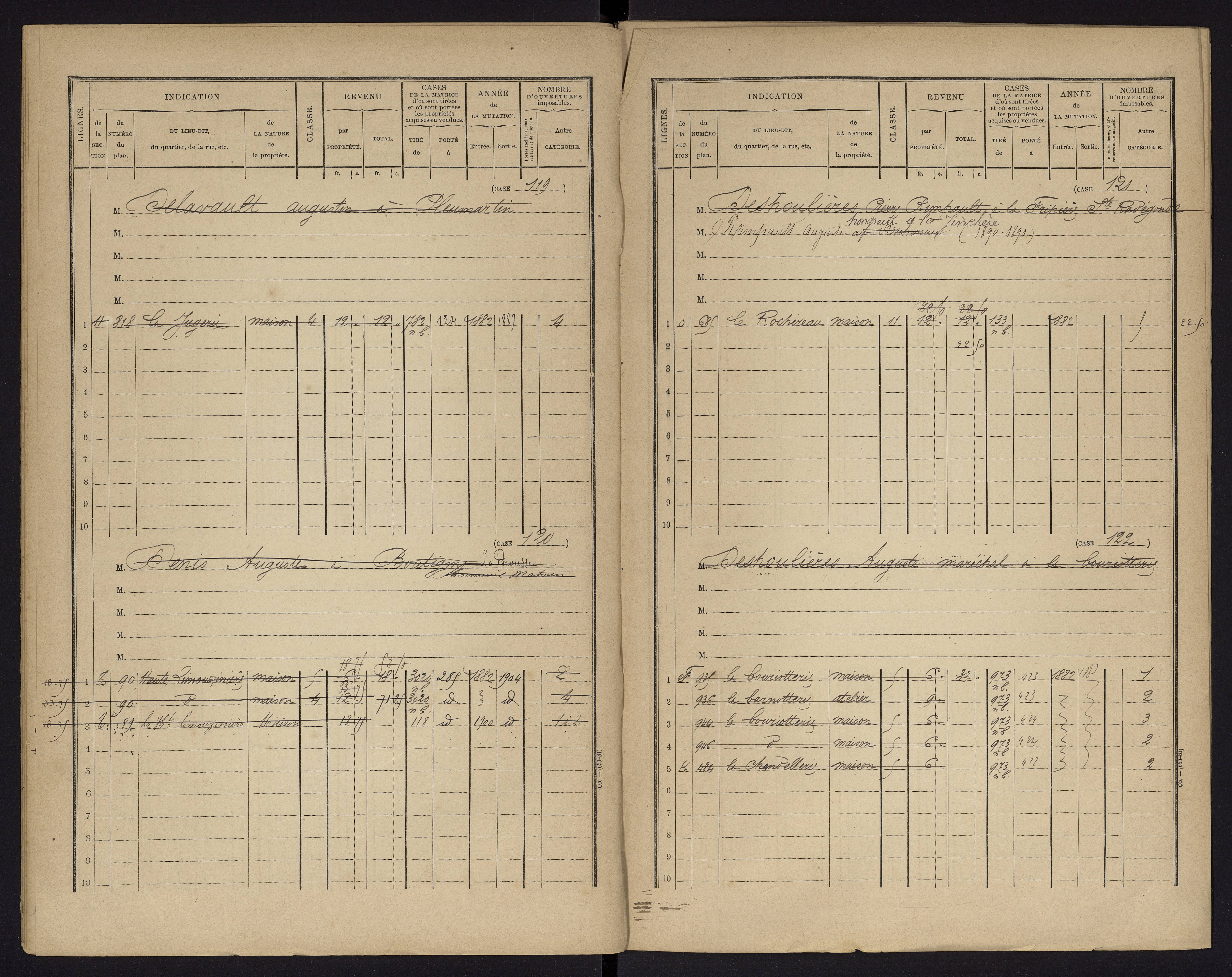 Archigny - FRAD086_cadastre Cases 1-560 