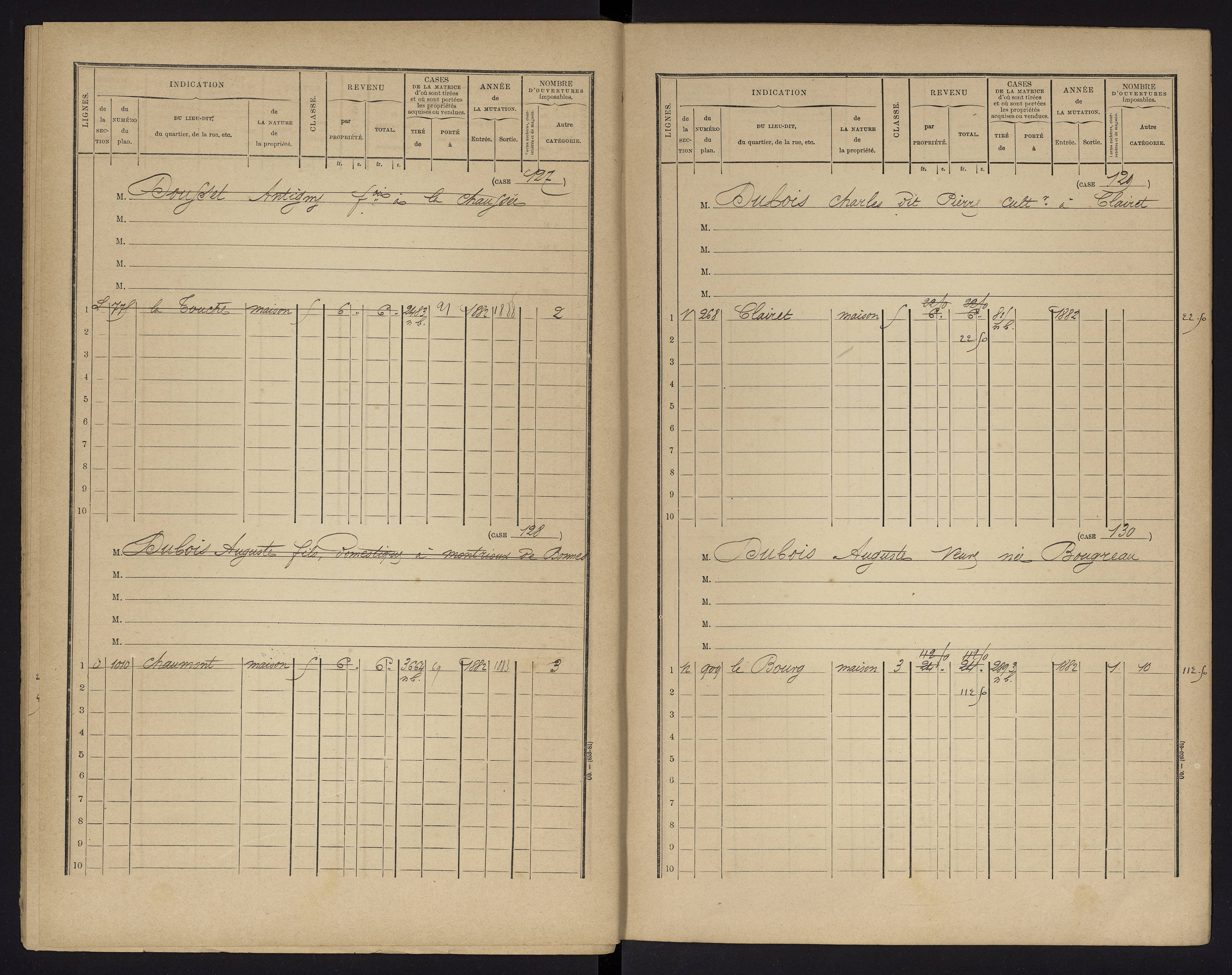 Archigny - FRAD086_cadastre Cases 1-560 