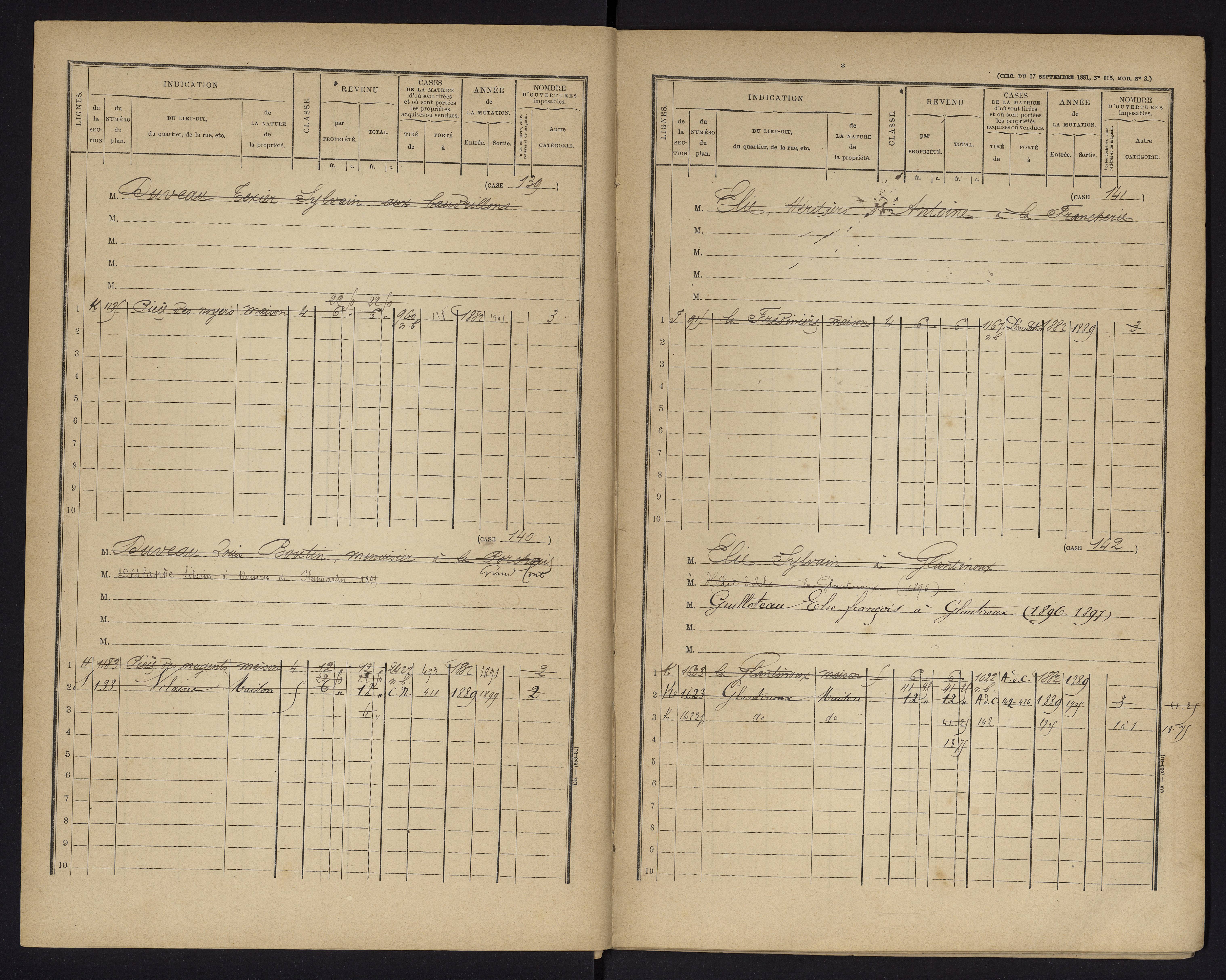 Archigny - FRAD086_cadastre Cases 1-560 