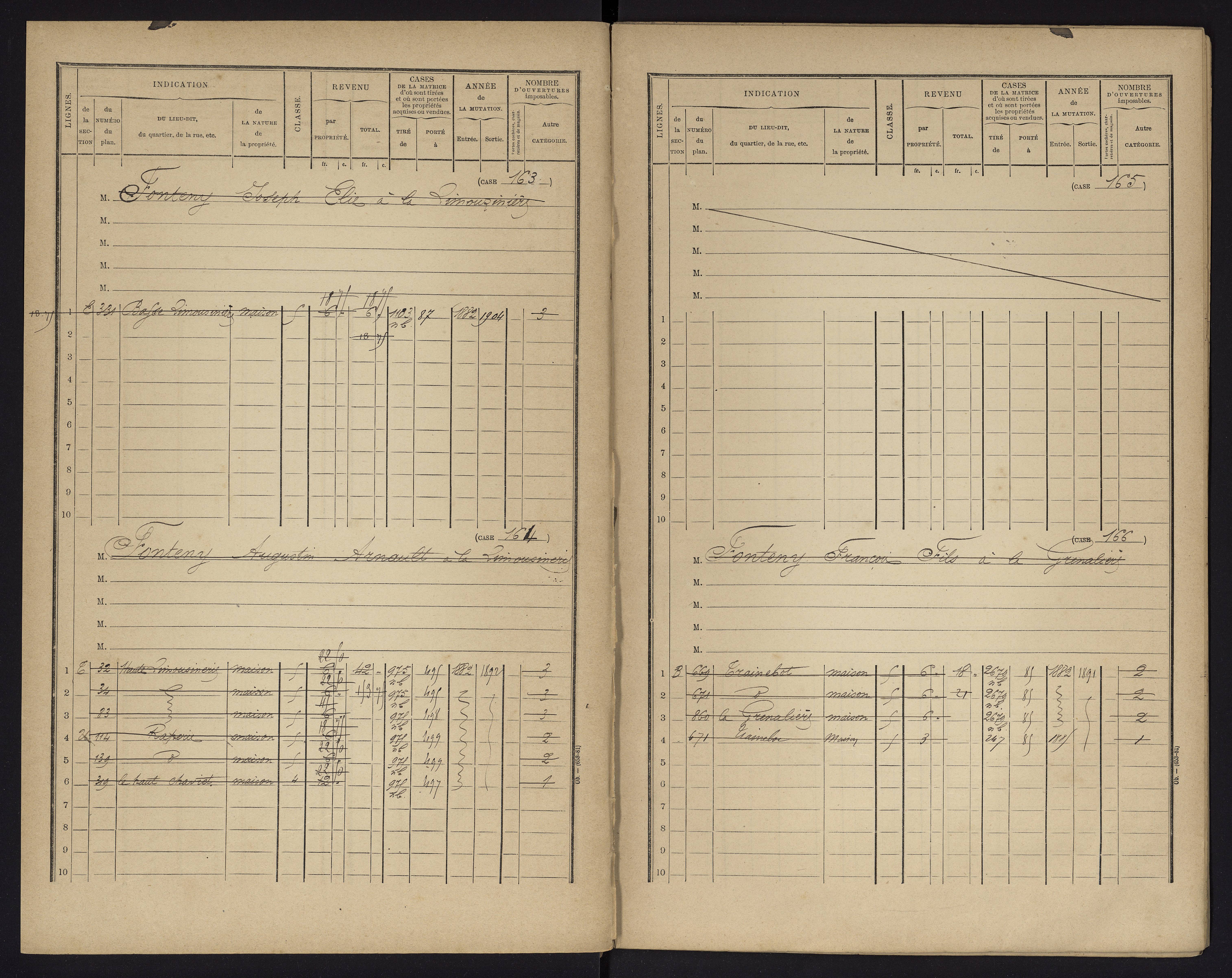 Archigny - FRAD086_cadastre Cases 1-560 