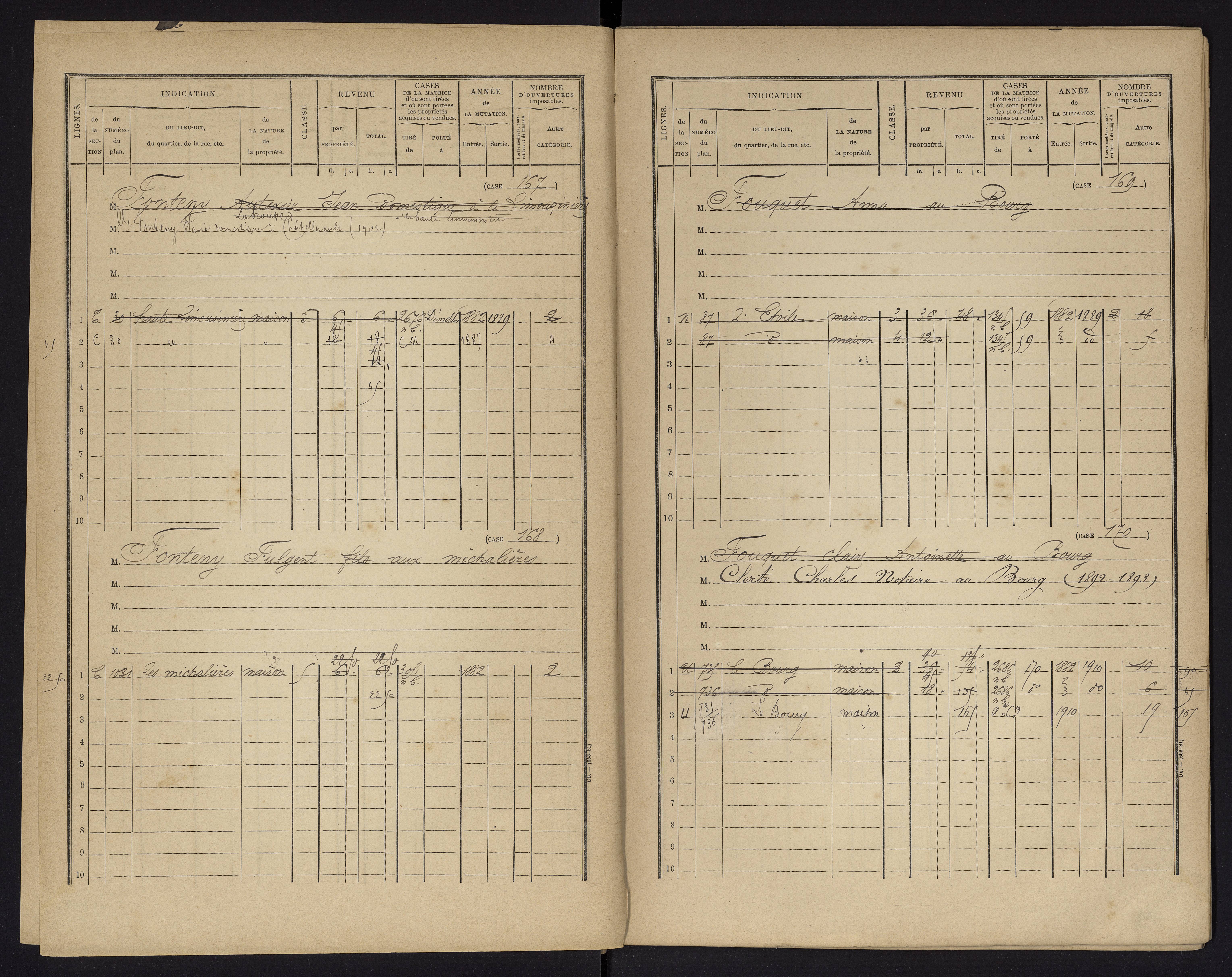 Archigny - FRAD086_cadastre Cases 1-560 