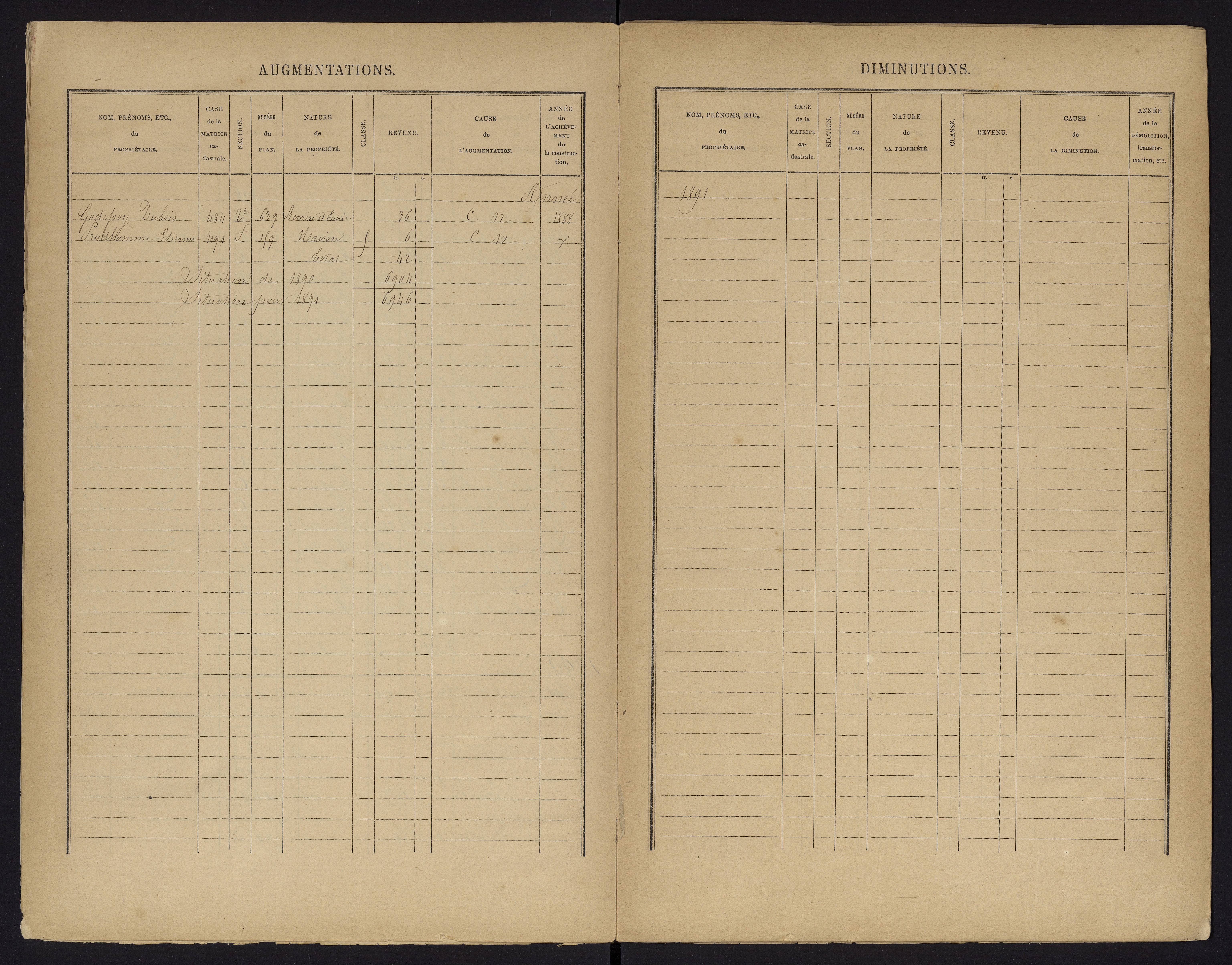 Archigny - FRAD086_cadastre Cases 1-560 