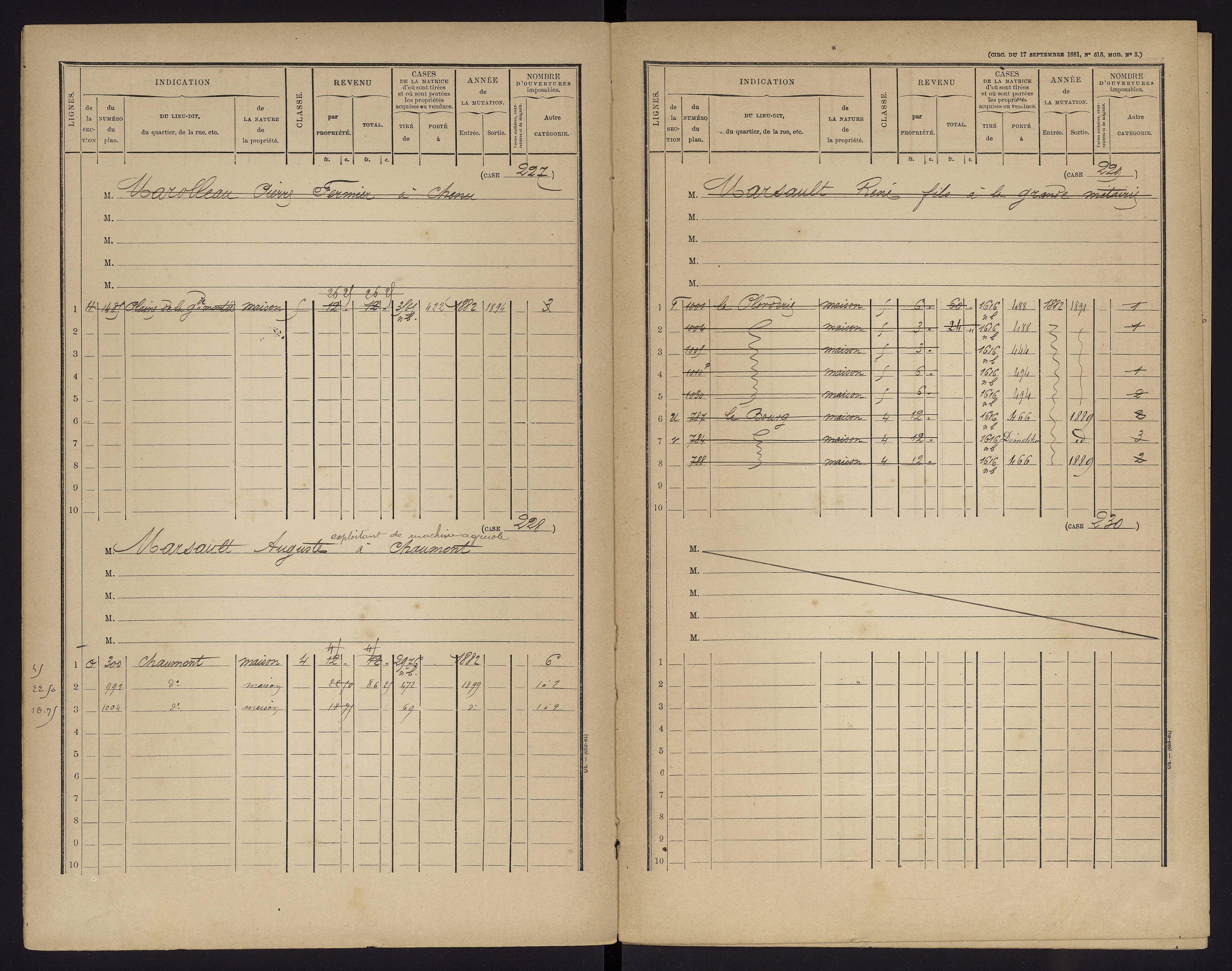 Archigny - FRAD086_cadastre Cases 1-560 