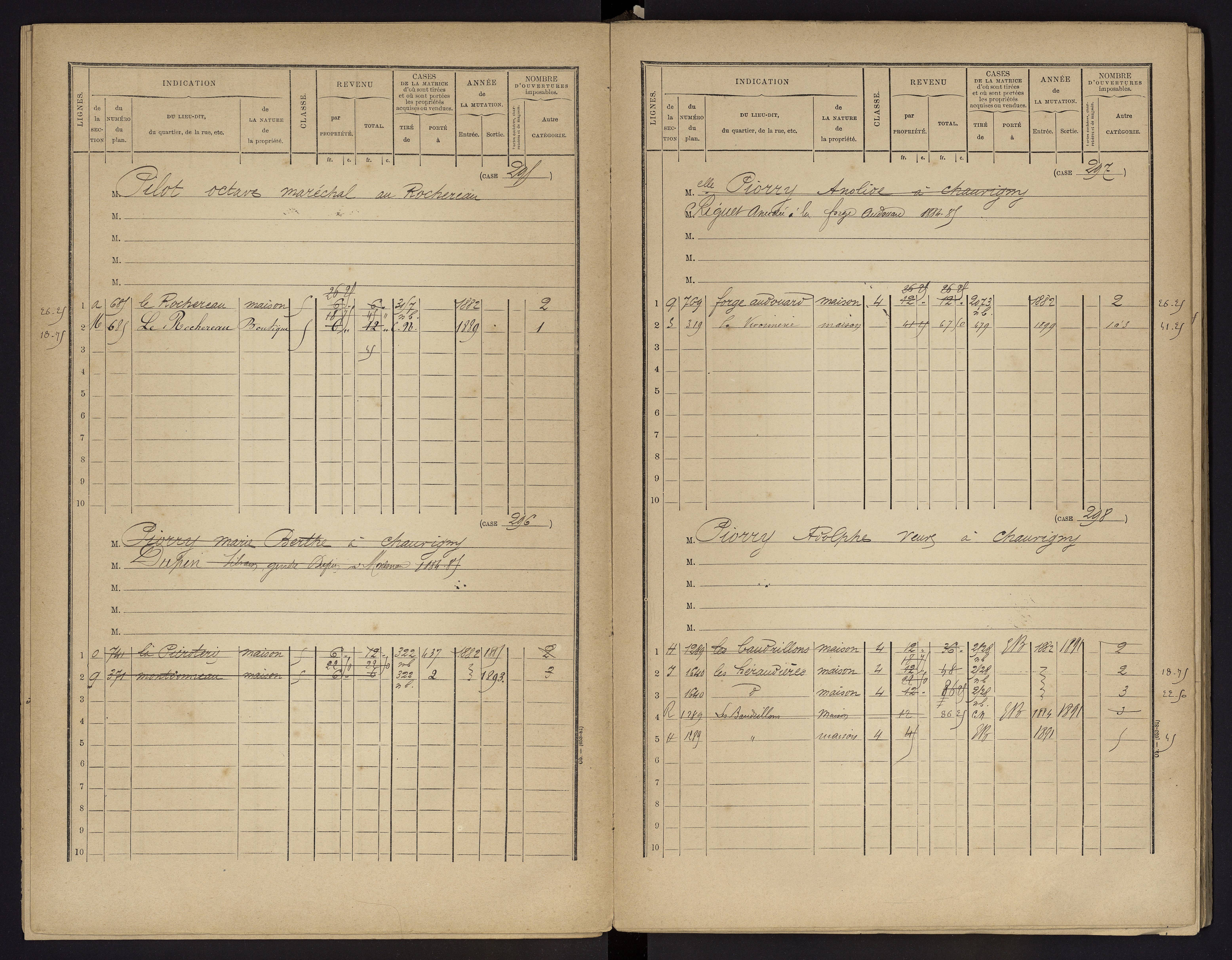 Archigny - FRAD086_cadastre Cases 1-560 
