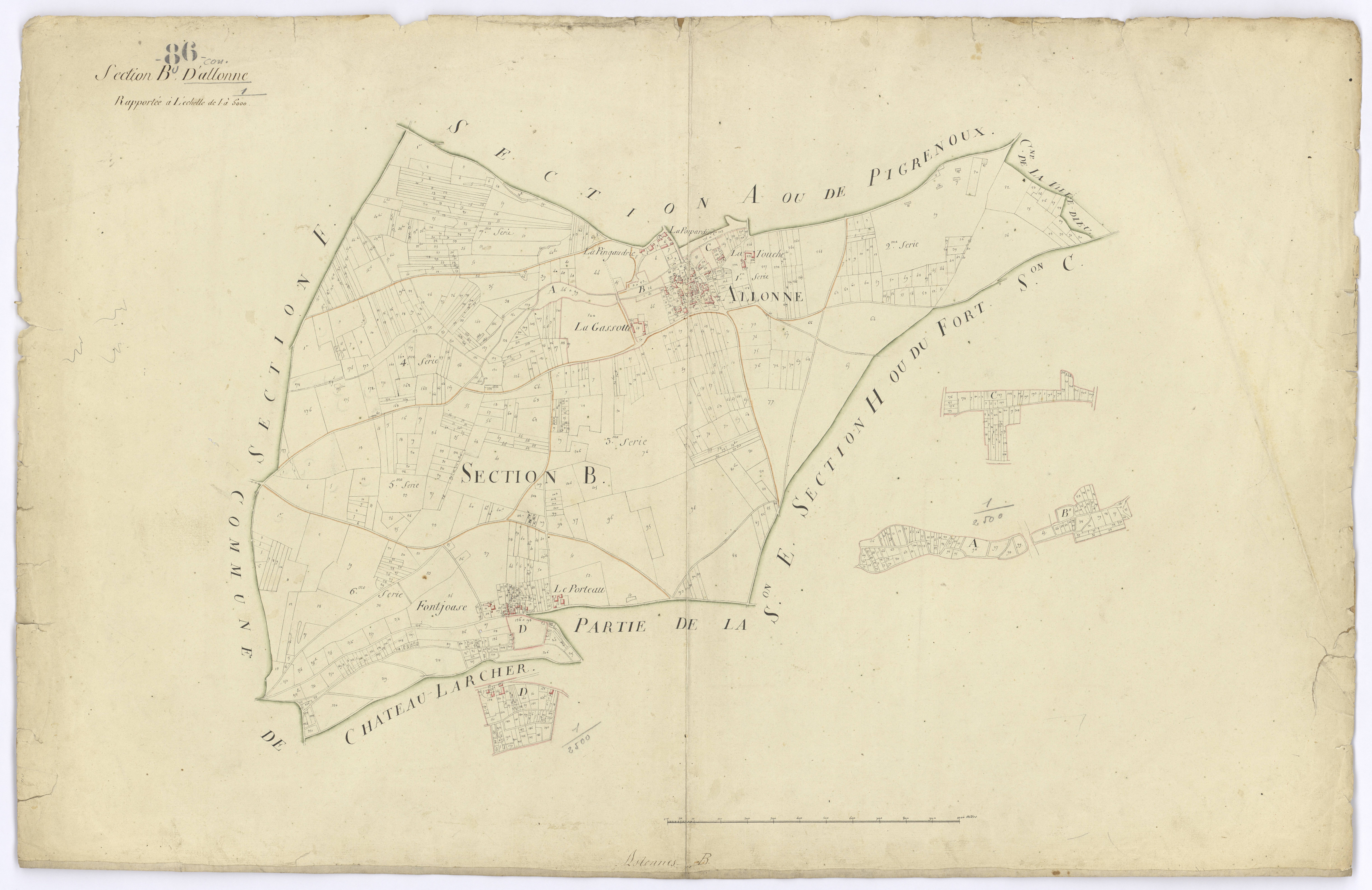 Aslonnes - FRAD086_cadastre Plans 