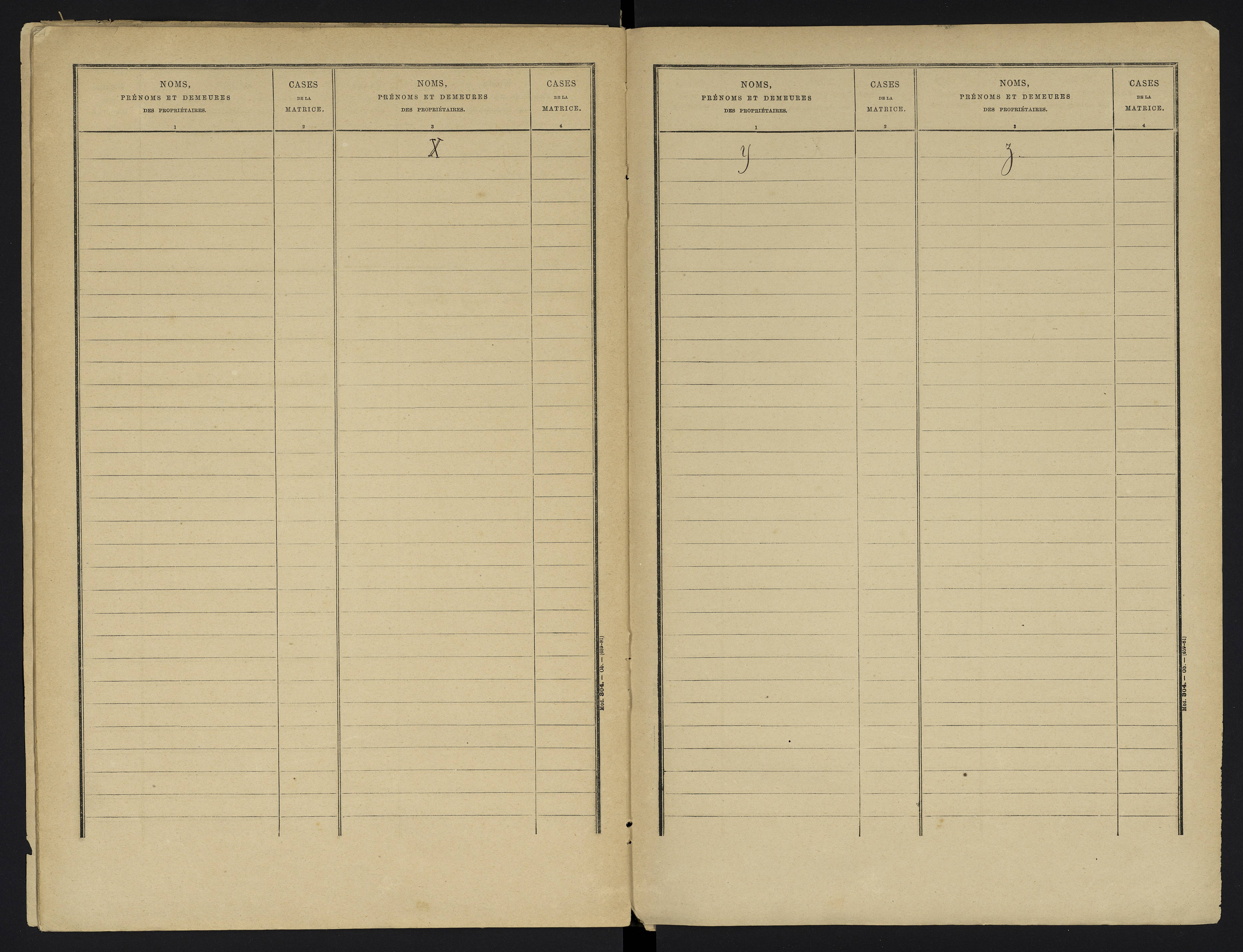 Aslonnes - FRAD086_cadastre Cases 1-256 