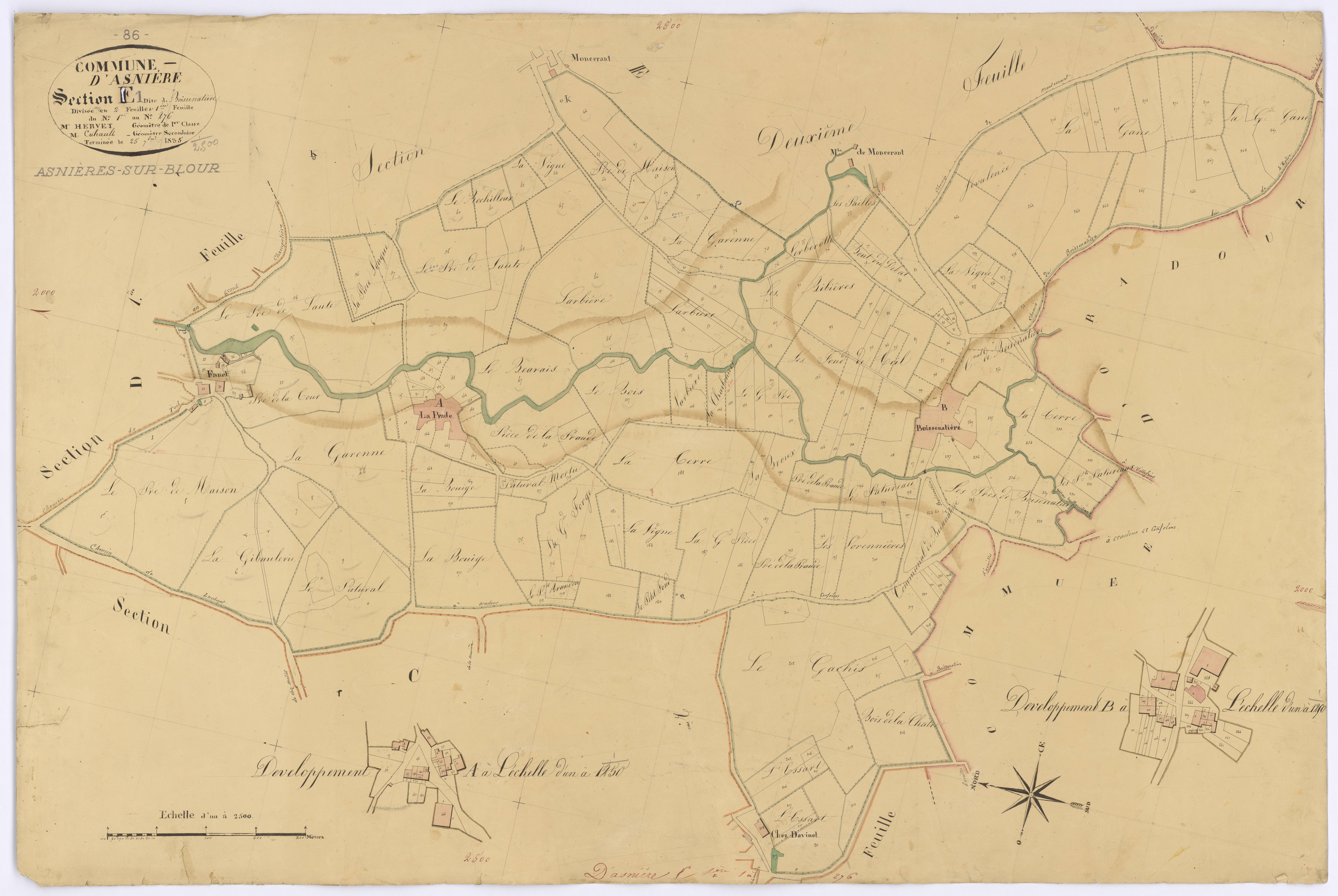 Asnières-sur-Blour - FRAD086_cadastre Plans 