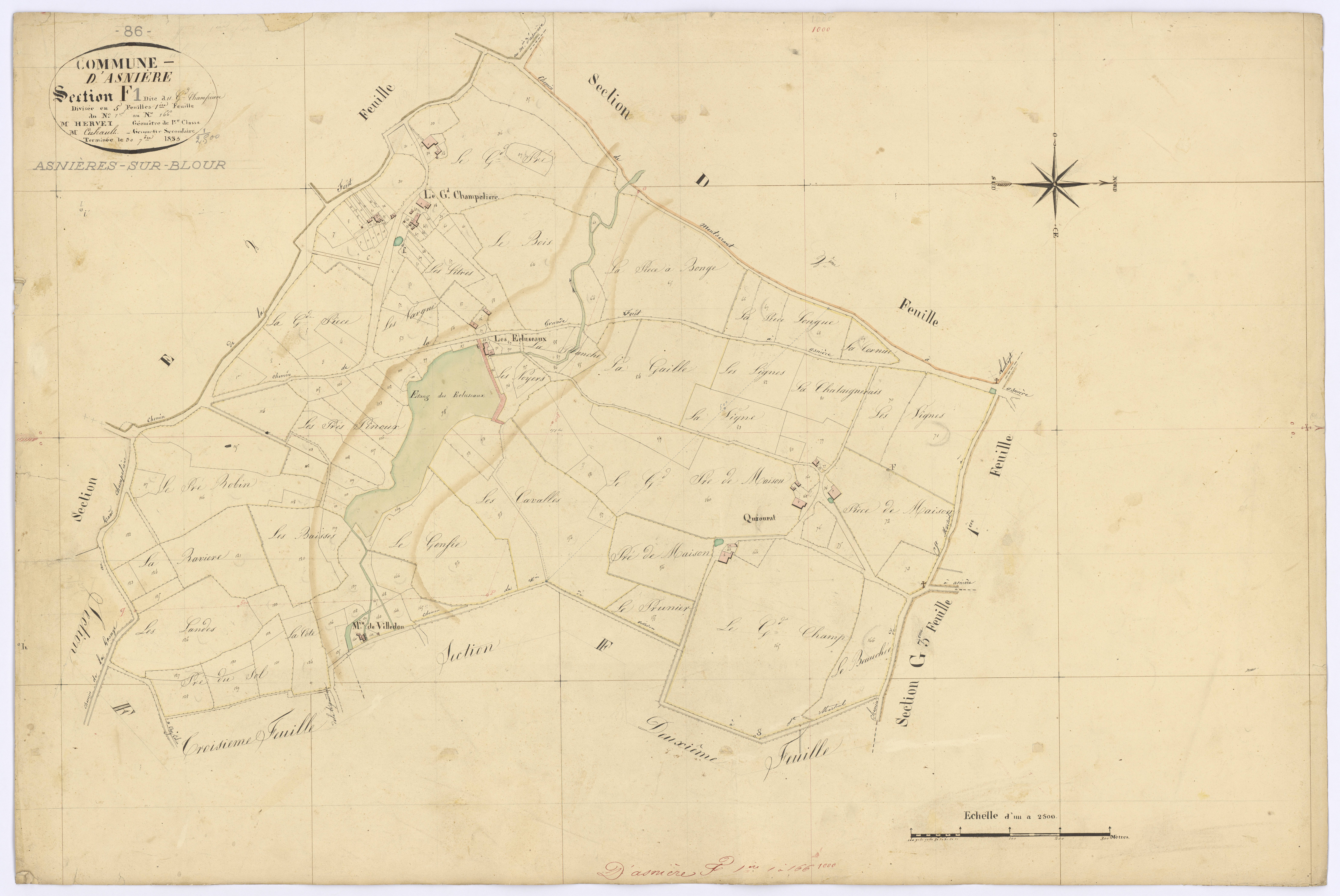 Asnières-sur-Blour - FRAD086_cadastre Plans 