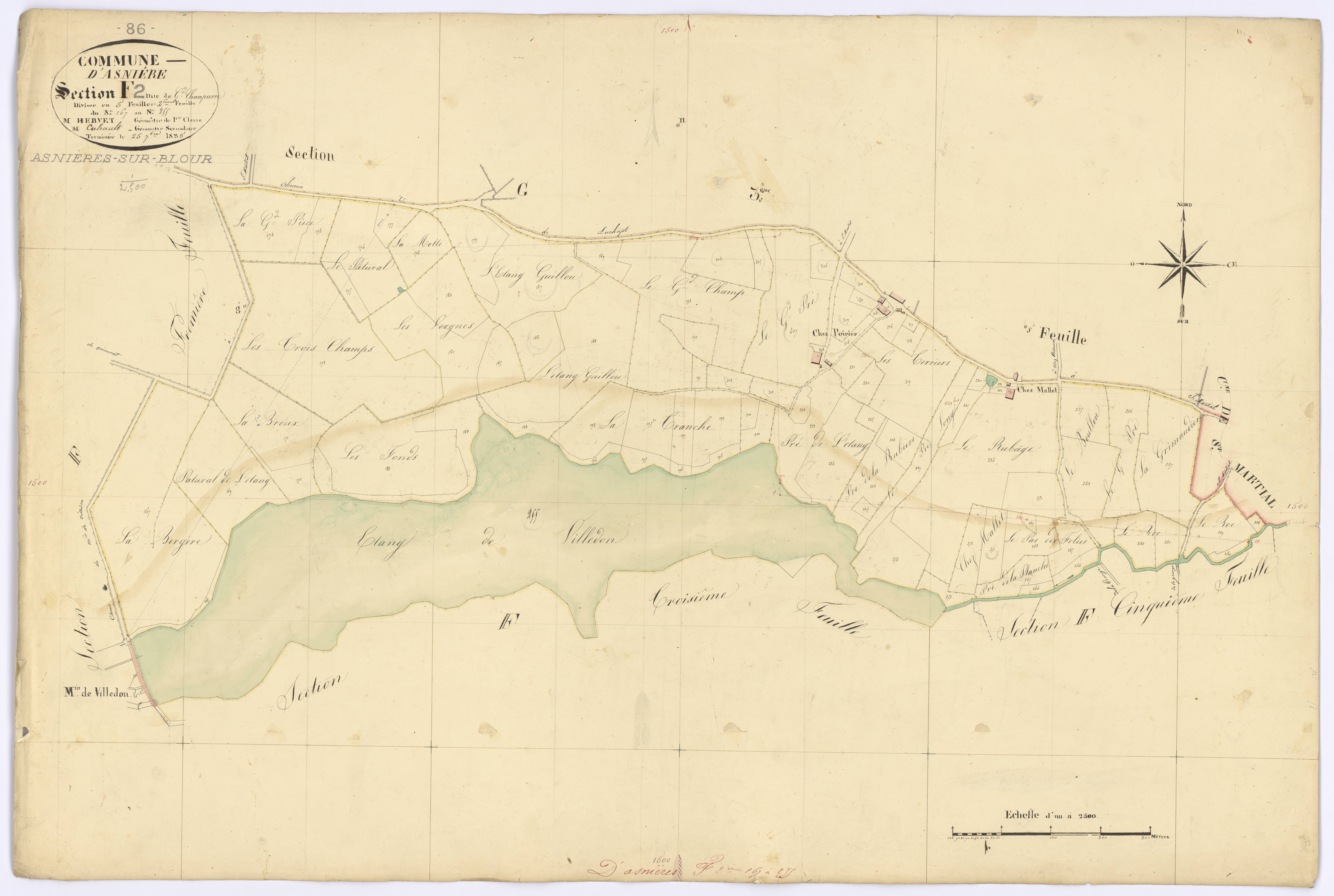 Asnières-sur-Blour - FRAD086_cadastre Plans 