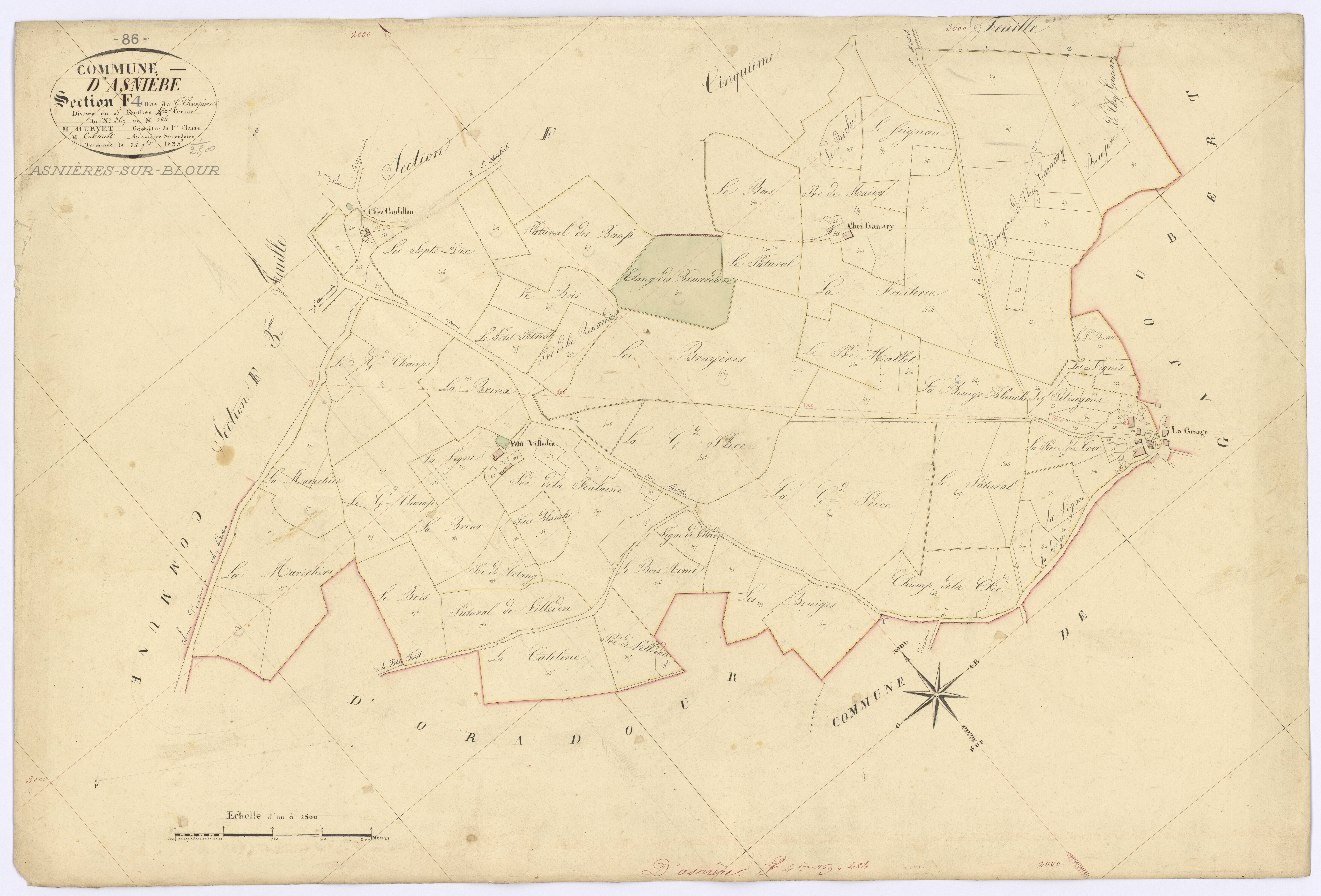 Asnières-sur-Blour - FRAD086_cadastre Plans 