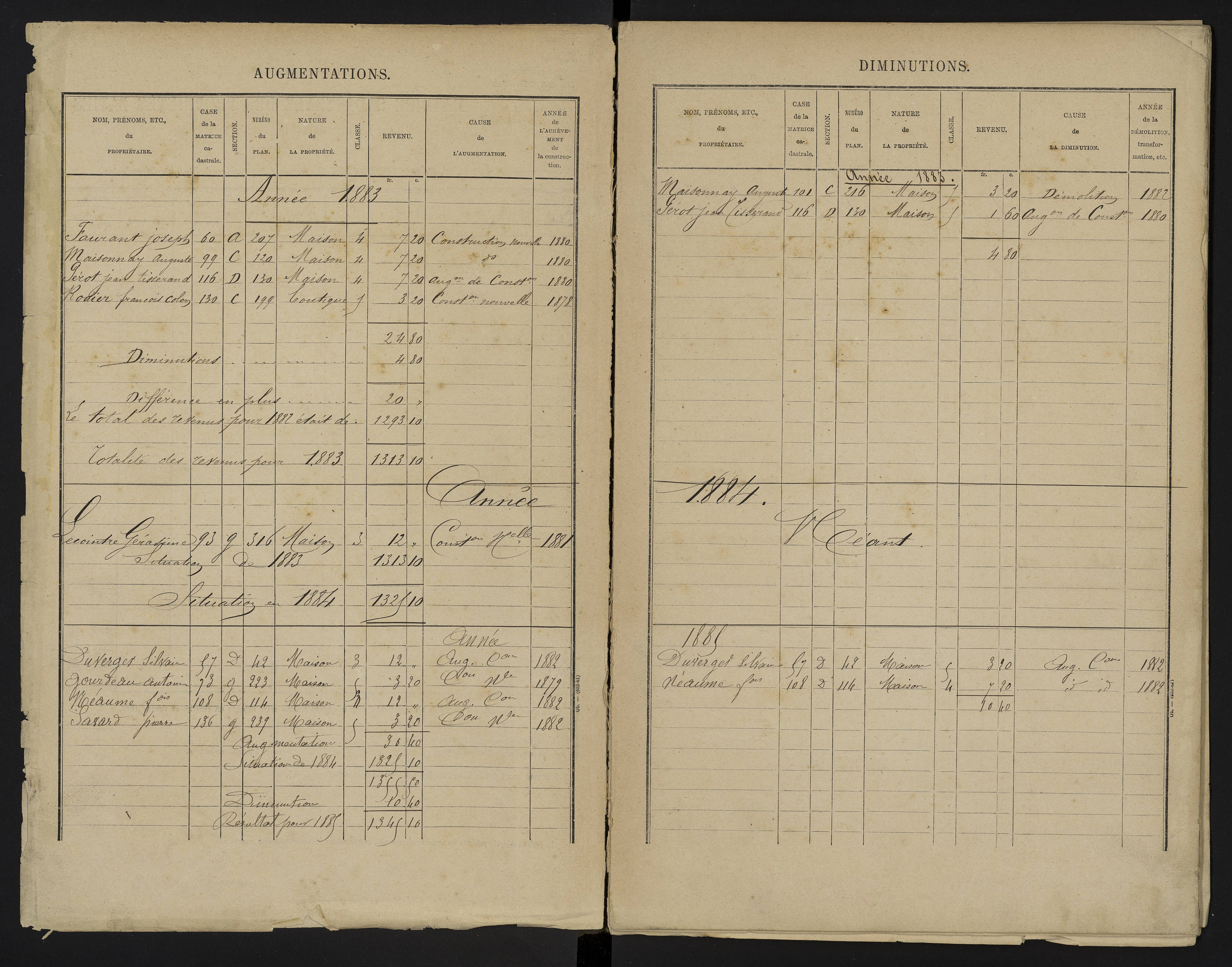Asnières-sur-Blour - FRAD086_cadastre Cases 1-192 