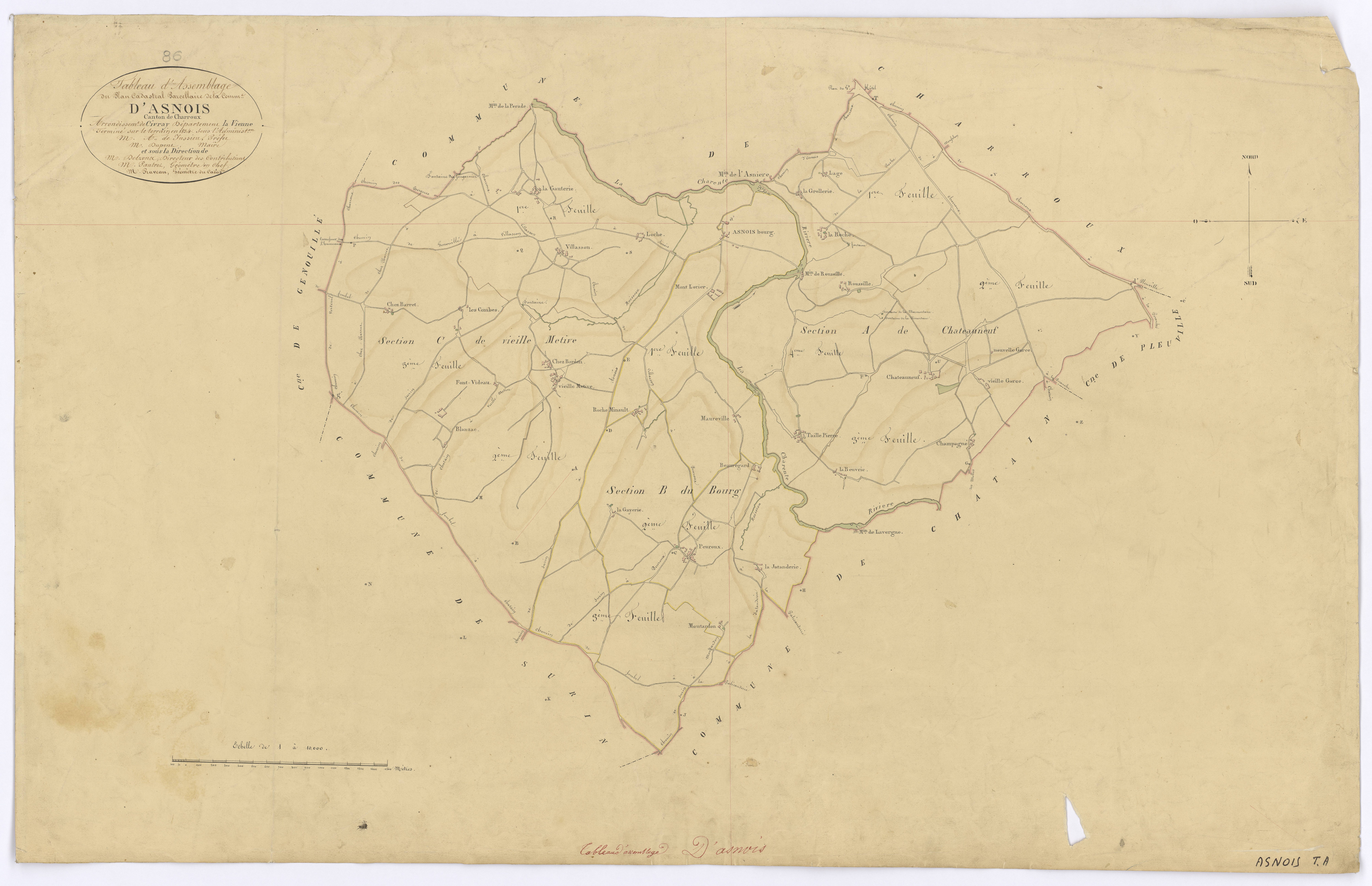 Asnois - FRAD086_cadastre Plans